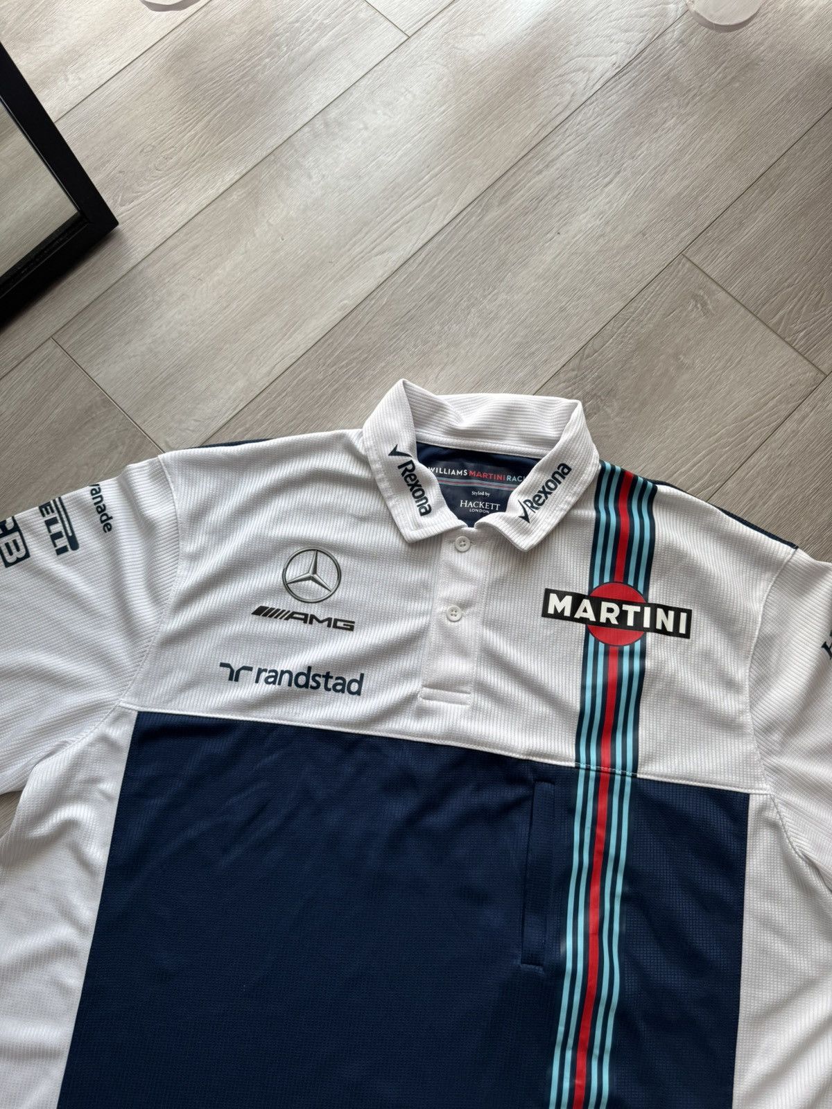 Hackett Hackett Mercedes Williams Martini Racing Polo Shirt Size US XL / EU 56 / 4 - 2 Thumbnail