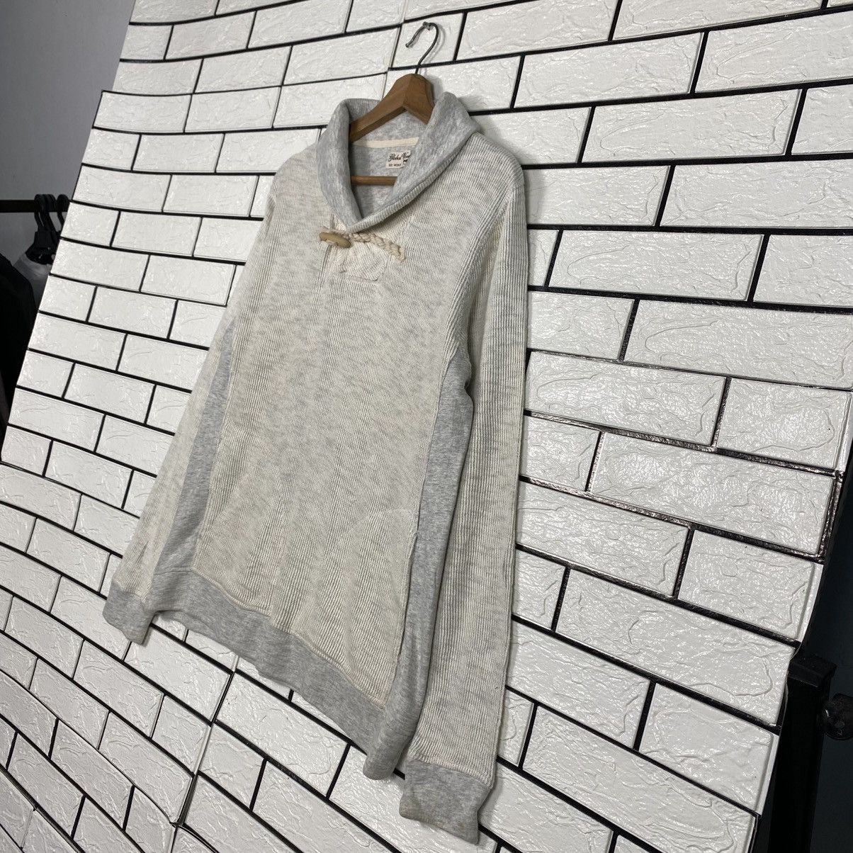Japanese Brand 📌Vintage Shawl Collar Sweatshirt Global Work Issey Miyake Size US M / EU 48-50 / 2 - 3 Thumbnail