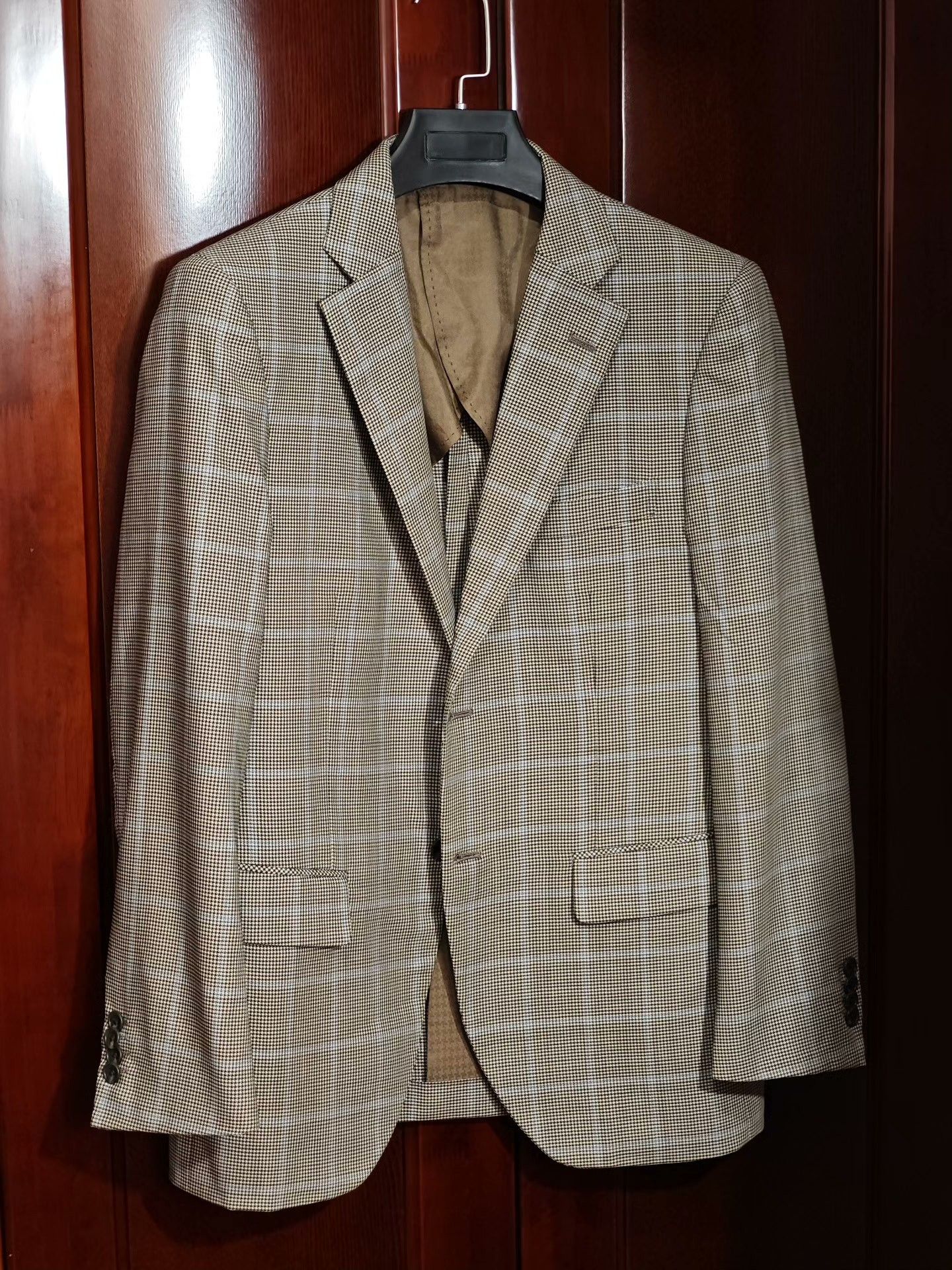 Angelo Nardelli Italian Angelico Wool Blazer with Check Pattern Size US S / EU 44-46 / 1 - 1 Thumbnail