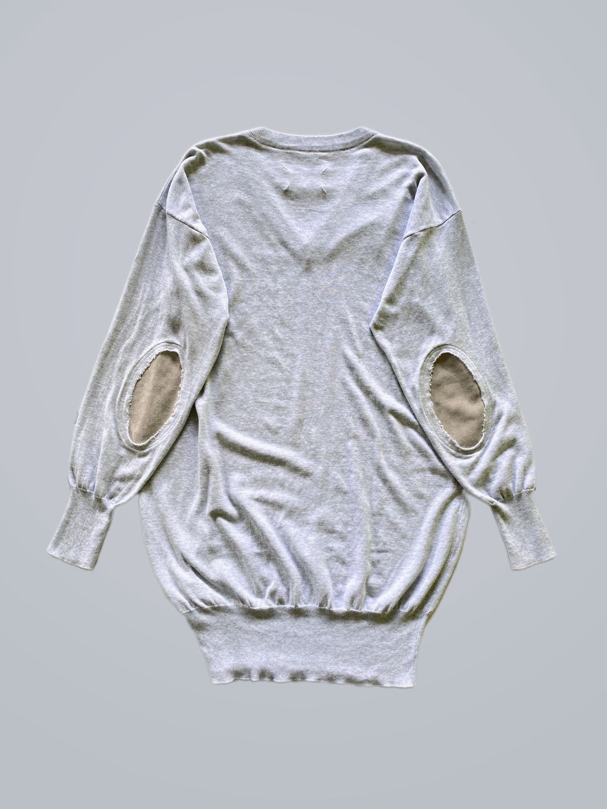 Maison Margiela SS18 Maison Margiela Leather Elbow Patch Sweater Size L / US 10 / IT 46 - 10 Thumbnail