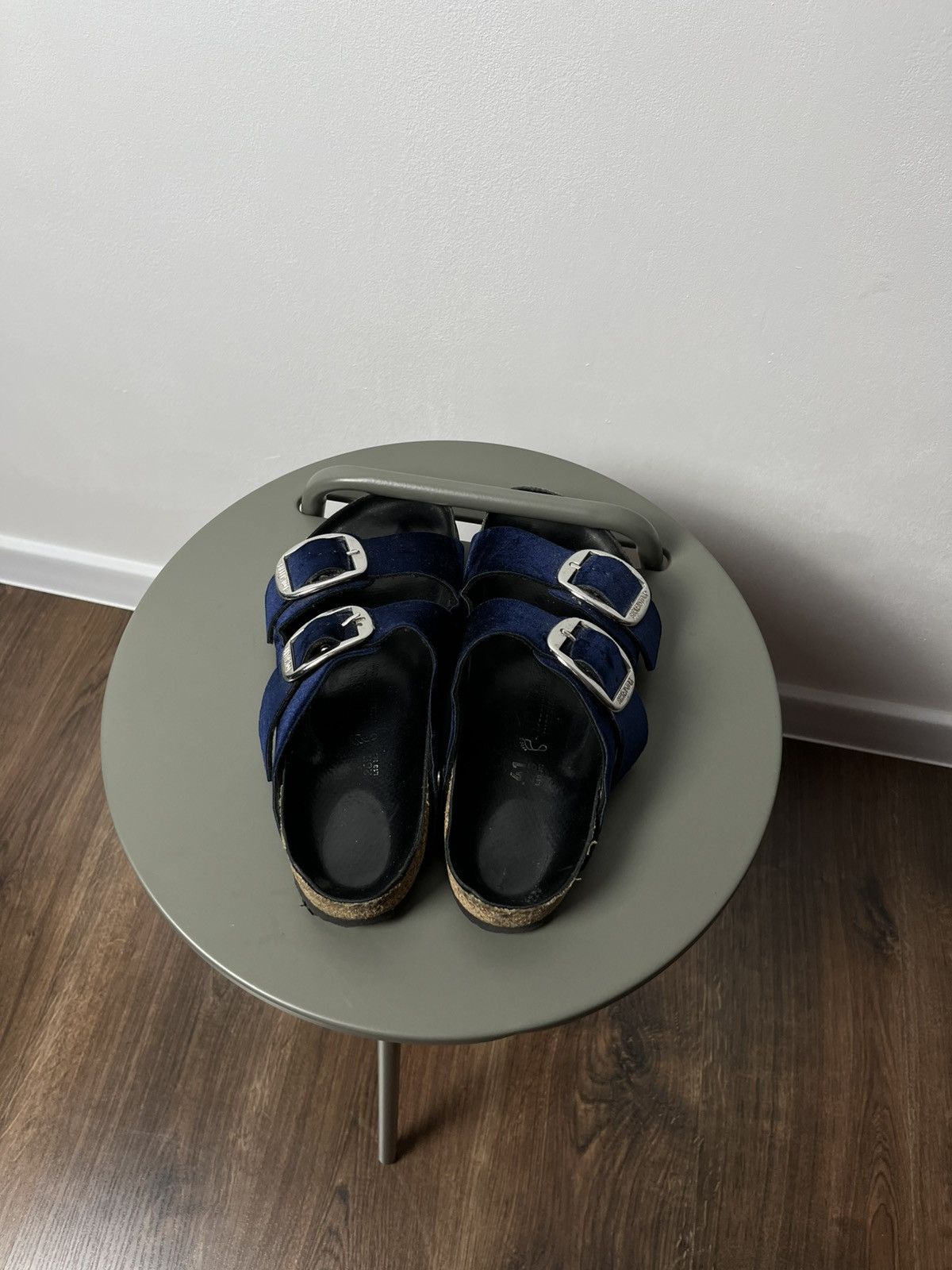 Birkenstock Birkenstock Velvet Big Buckle Sandals Navy Men’s 41 US 8 Size US 8 / EU 41 - 9 Thumbnail