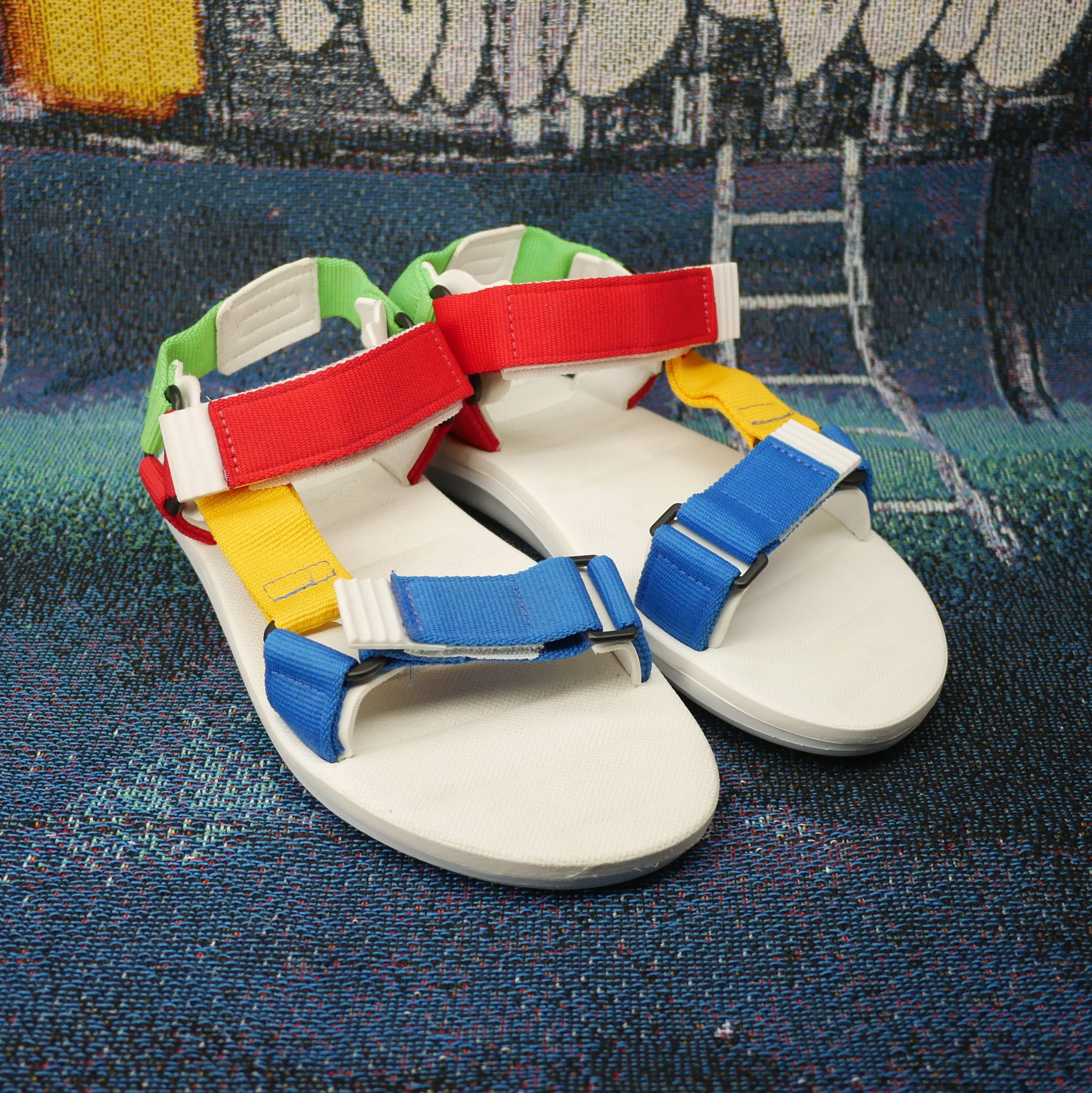 Rider RX Sandals White Blue Red