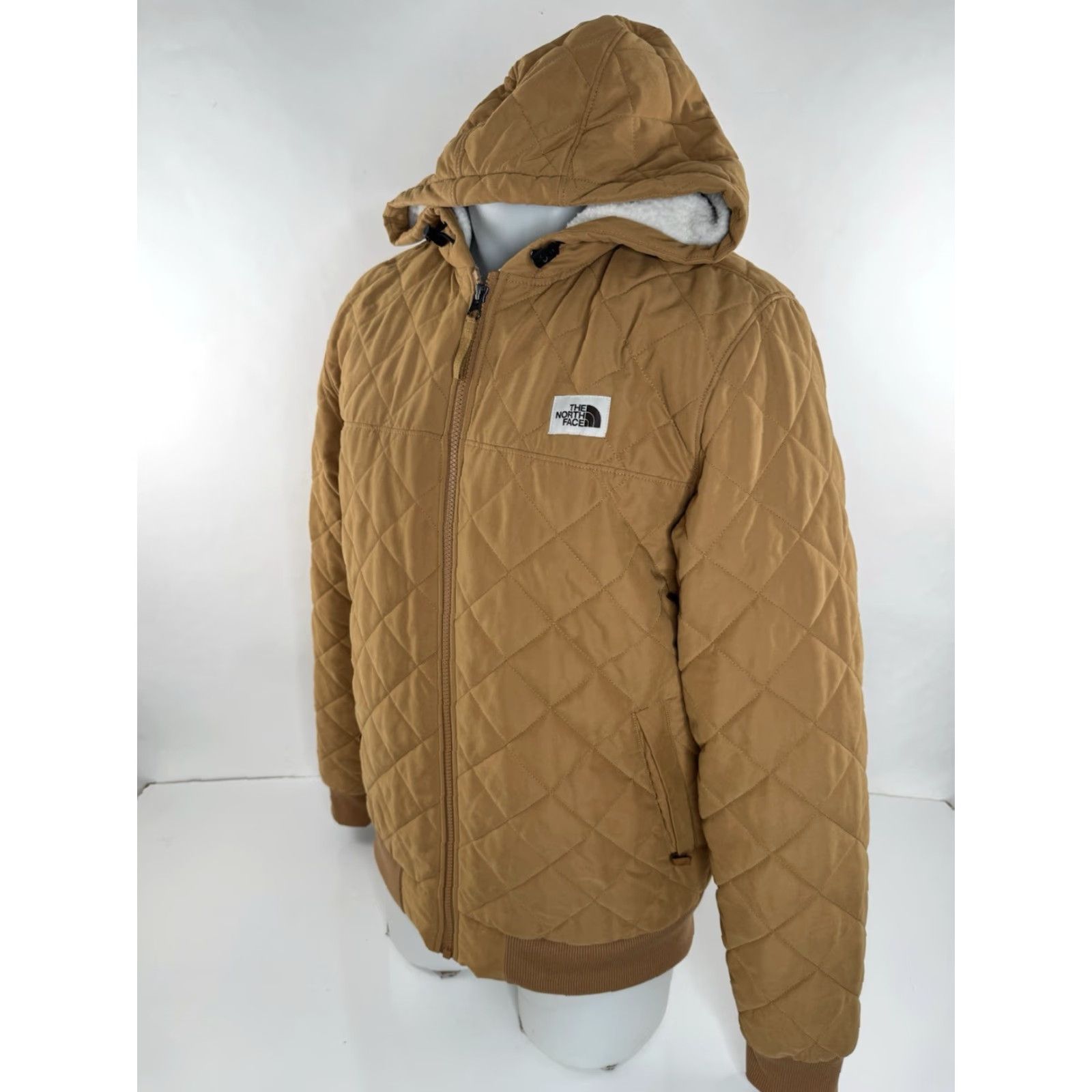 The North Face The North Face Jacket M Quilted Fleece Sherpa Lined Zip EXCELLENT Light Brown Mens - Size US M / EU 48-50 / 2 - 2 Thumbnail