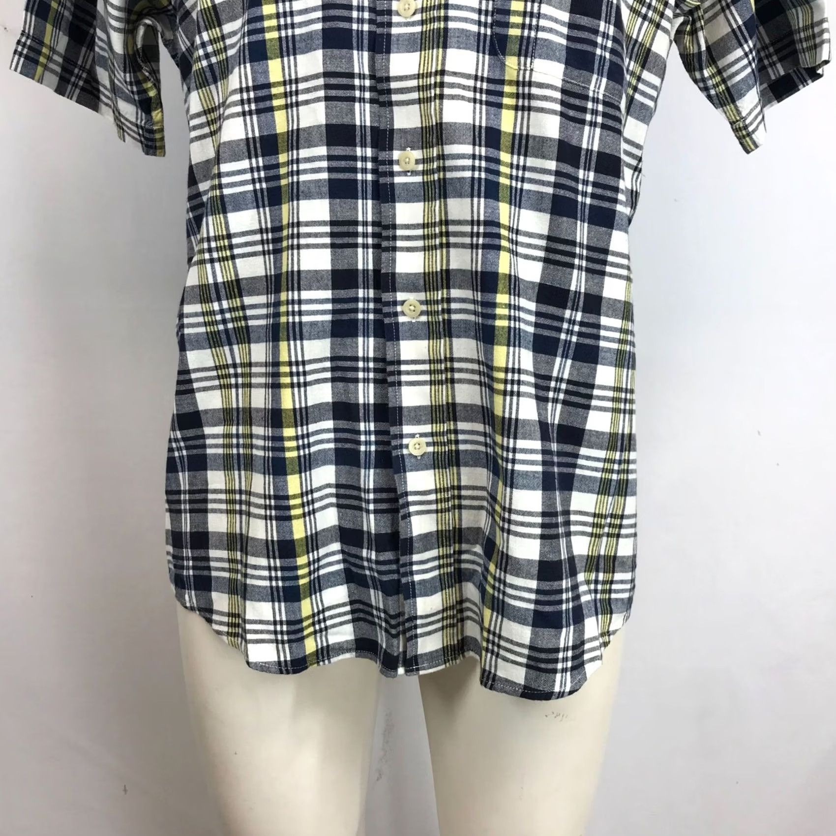 Pendleton PENDLETON Shirt Mens Medium NAVY & CREAM PLAID OCEANSIDE SHORT SLEEVE BUTTON Size US M / EU 48-50 / 2 - 3 Thumbnail