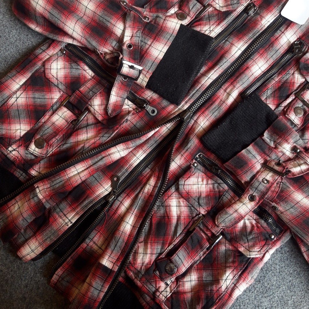 Hysteric Glamour × In The Attic × Japanese Brand In the attic plaid hoodie bondage Size US M / EU 48-50 / 2 - 3 Thumbnail