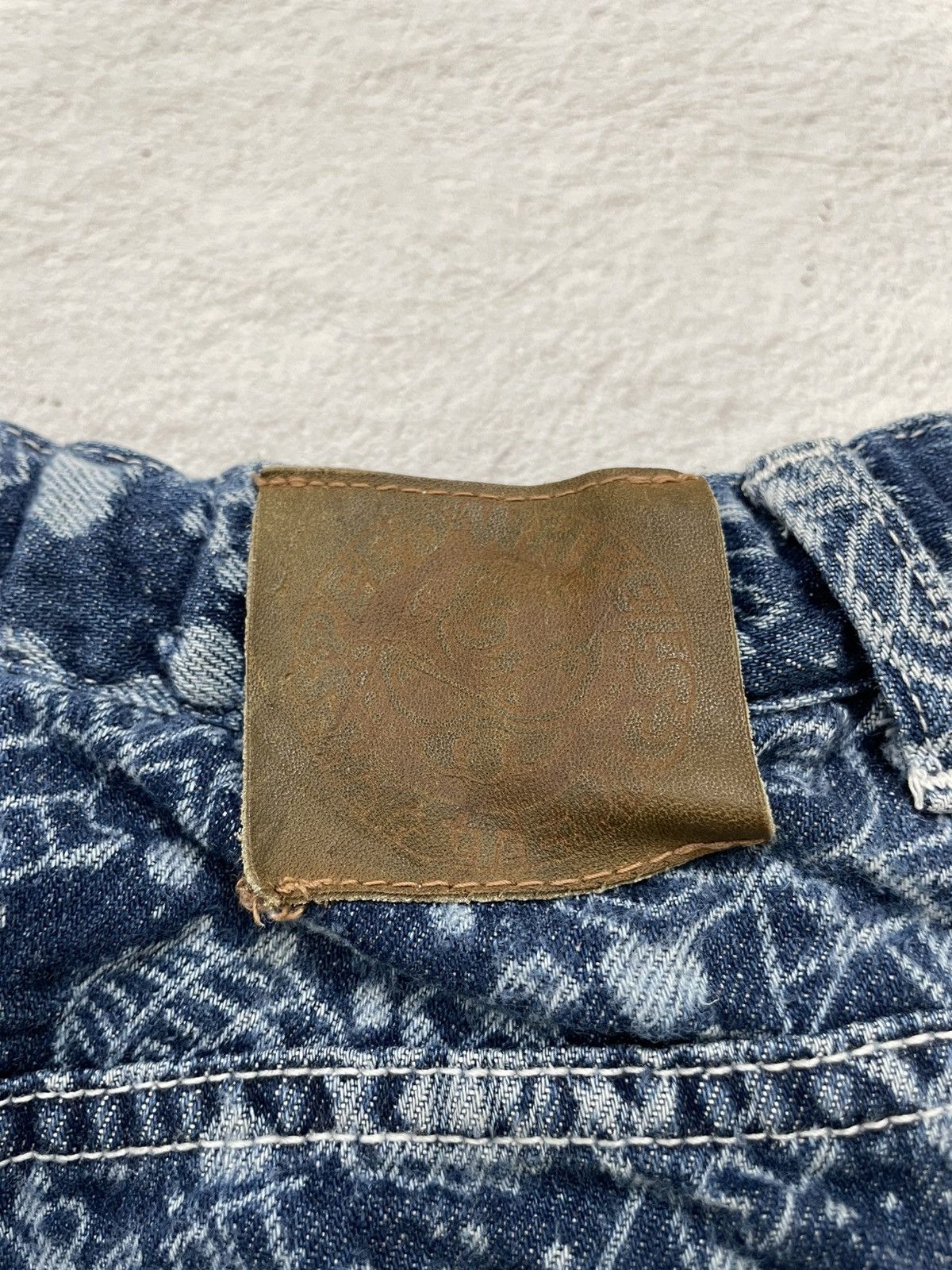 Hysteric Glamour Hystreric Glamour Logo All Over Printed Denim Y2K style Size 24" / US 00 / IT 34 - 8 Thumbnail