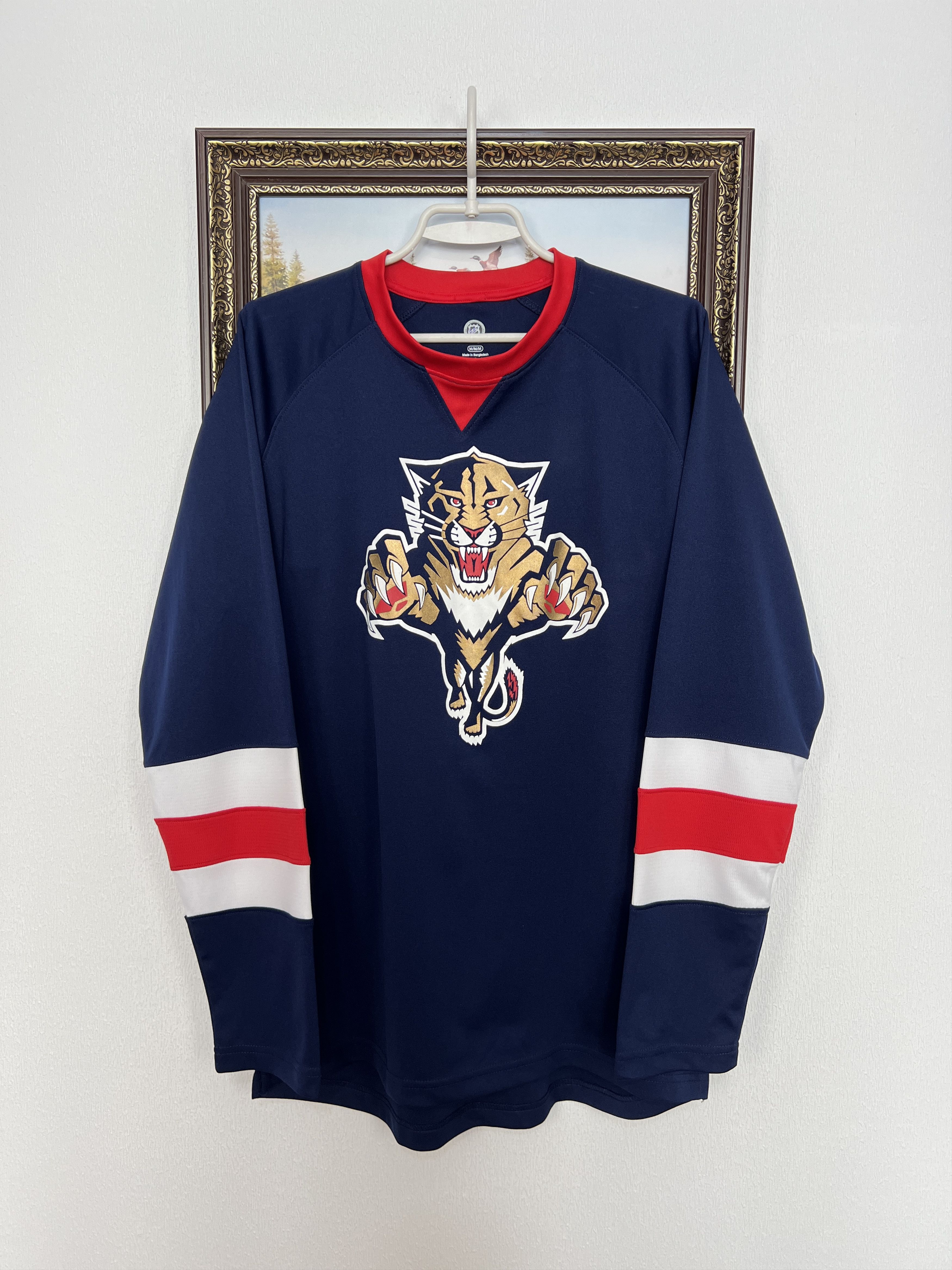 NHL Florida Panthers Blue Mens Jersey Ice Hockey Shirt Rare