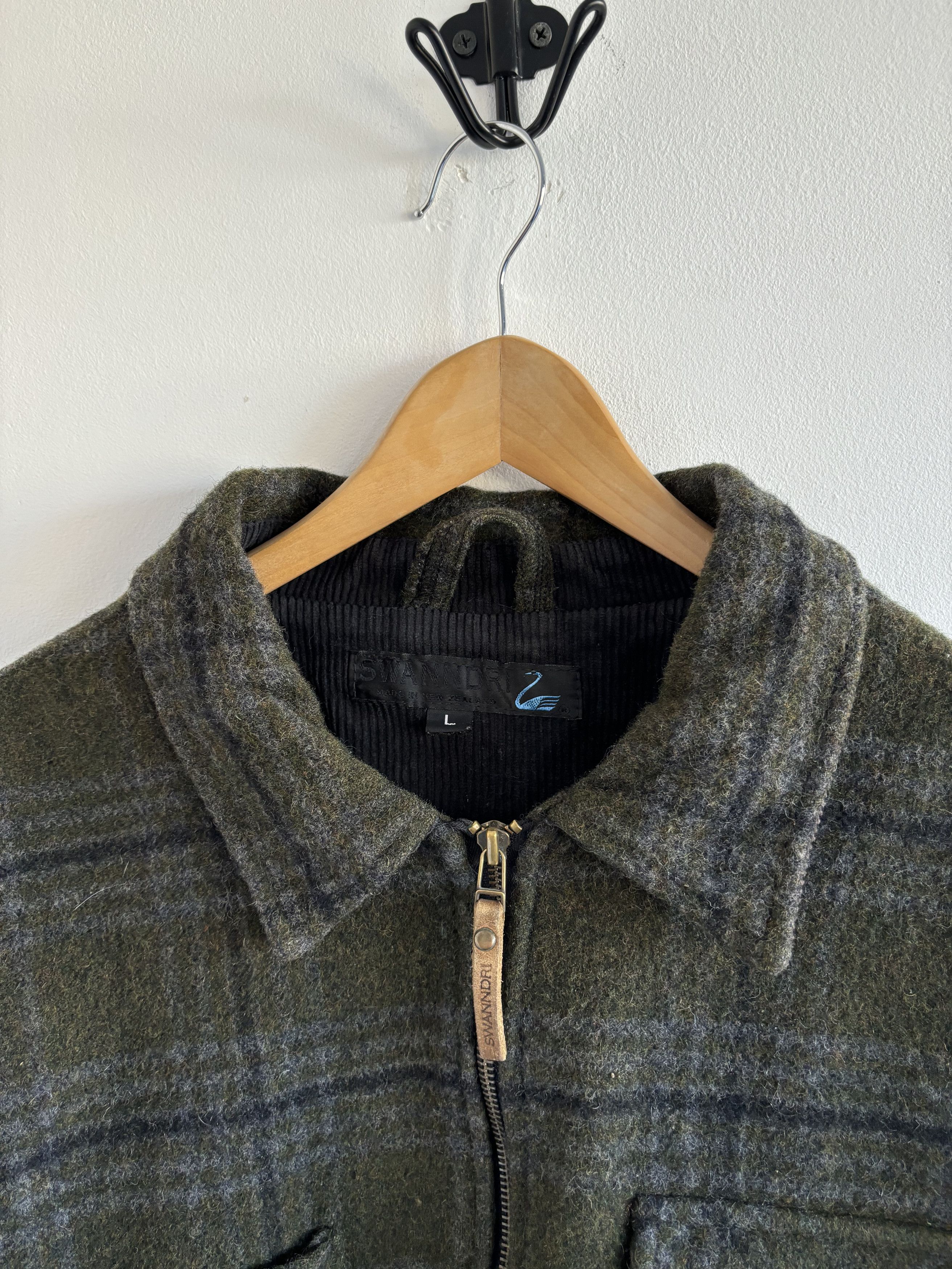 Flannel × Japanese Brand Vintage New Zealand Swanndri Wool Jacket Size US L / EU 52-54 / 3 - 4 Thumbnail