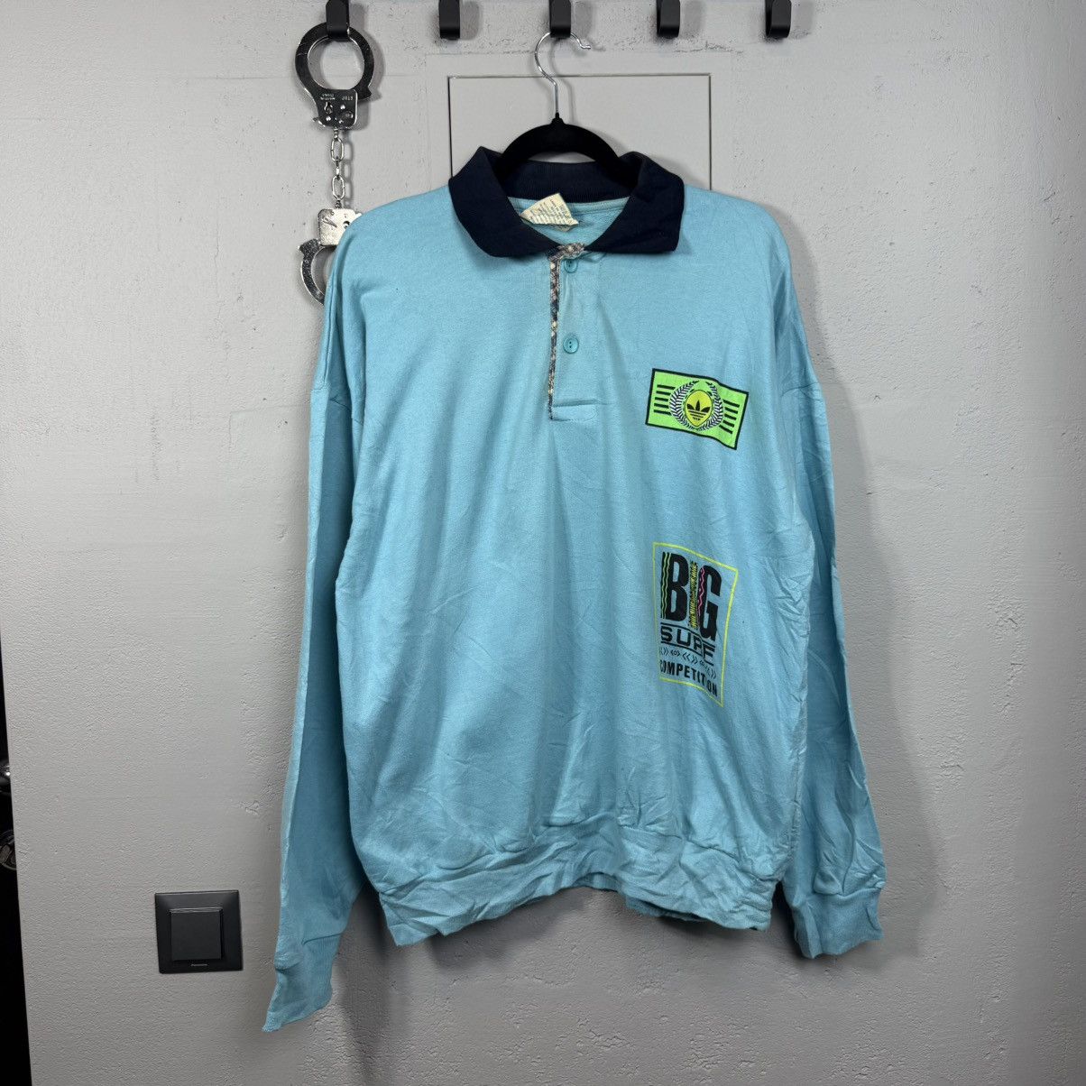 Adidas Vintage Adidas Sweatshirt Surfing 80’s Spain Size US L / EU 52-54 / 3 - 1 Thumbnail