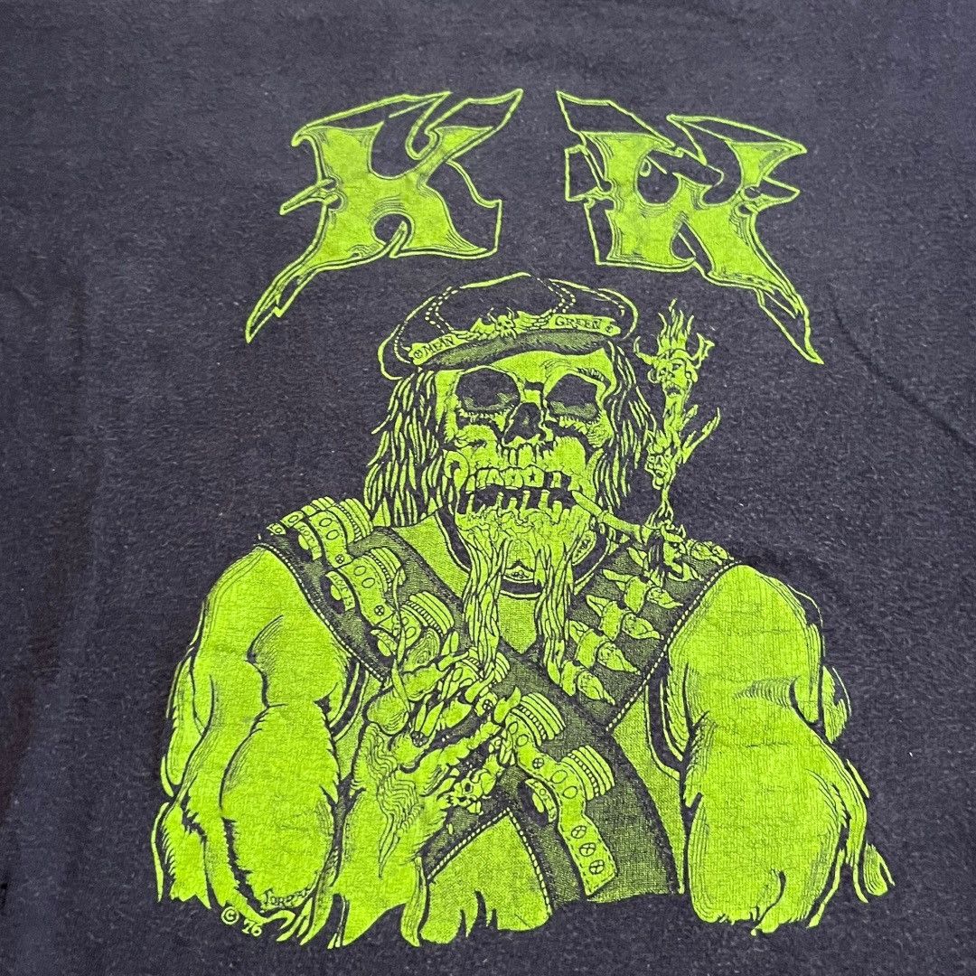 Vintage VINTAGE KW Mean Green Biker Club T Shirt Size US L / EU 52-54 / 3 - 3 Thumbnail