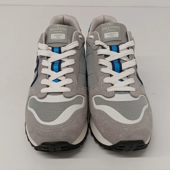 Valentino Valentino VLogo Pace Ash Gray Low Top Sneakers - EU44 US11 Size US 11 / EU 44 - 3 Thumbnail