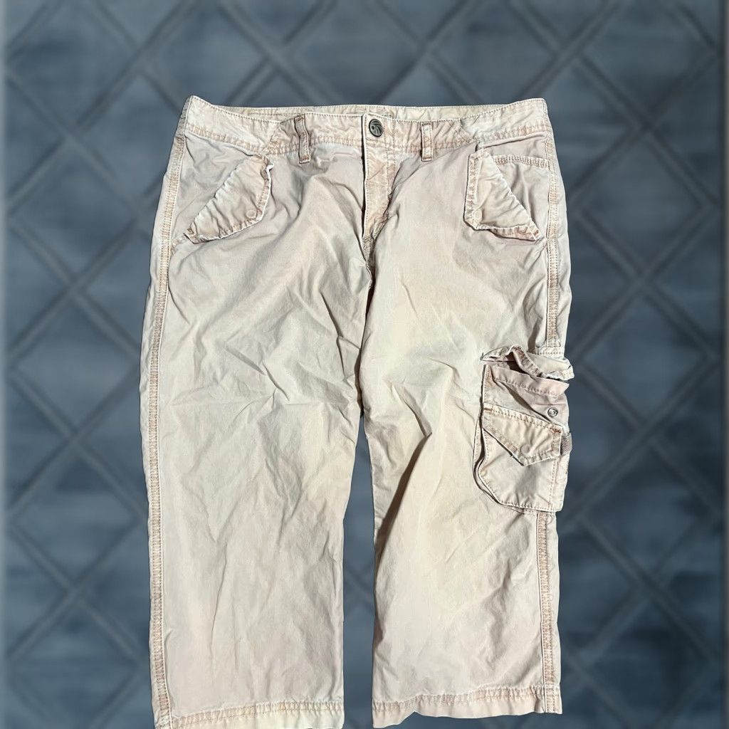 Sanctuary VINTAGE Sanctuary Light Pink Cargo Cropped Pants Womens Size Medium Size 32" / US 10 / IT 46 - 1 Thumbnail