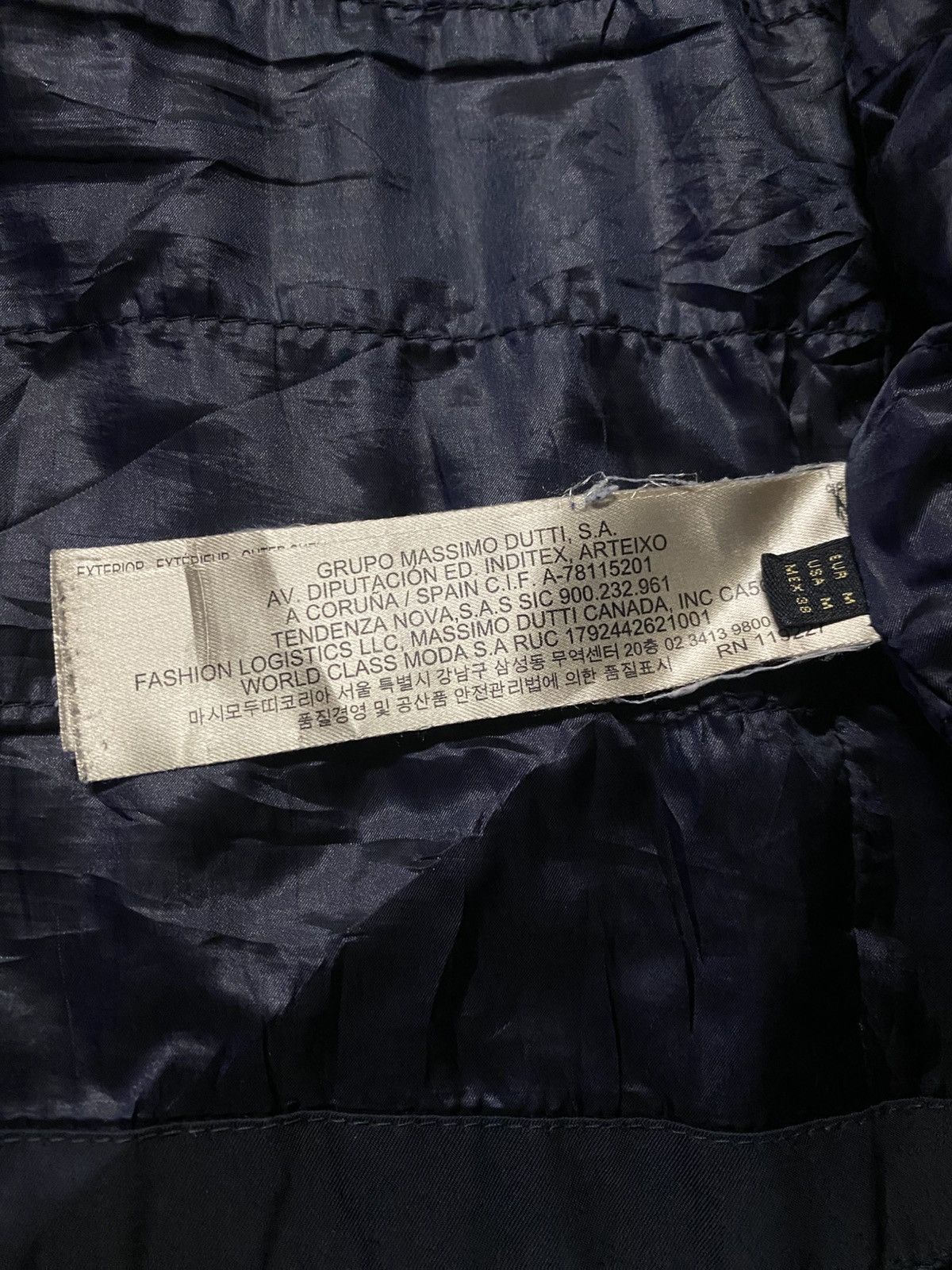 Massimo Dutti Massimo Dutti Navy Quilted Jacket Size US M / EU 48-50 / 2 - 8 Thumbnail