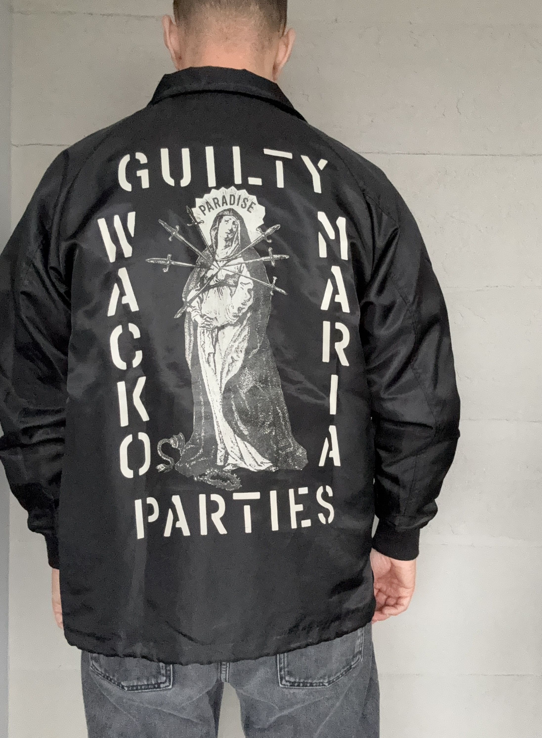 WACKO MARIA COACH JACKET Wacko Maria Guilty Parties Nylon Jacket Black