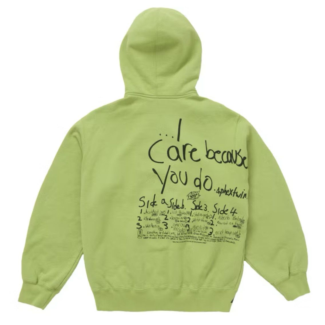 Supreme APHEX TWIN ZIP UP HOODIE - LIME Size US M / EU 48-50 / 2 - 10 Thumbnail