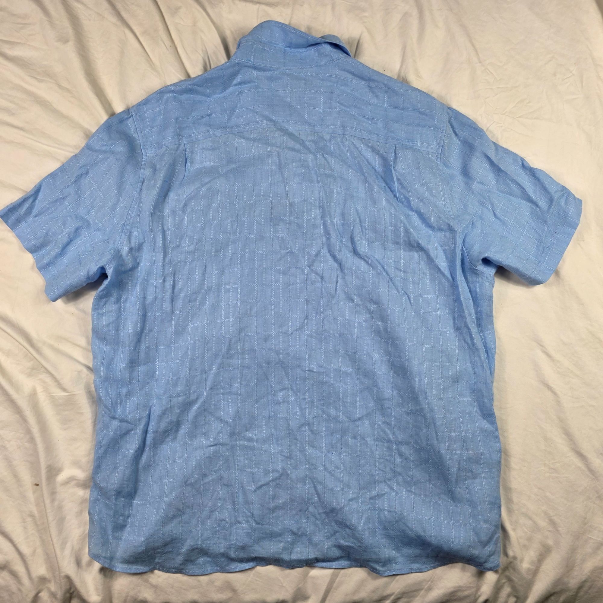 Tommy Bahama Tommy Bahama Mens 2XL Blue Button Up Short Sleeve Shirt Ligh Size US XXL / EU 58 / 5 - 2 Thumbnail