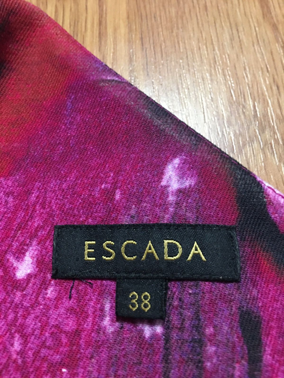 Escada ESCADA Delphi Fantasy Cotton Dress Size EU 38 Size S / US 4 / IT 40 - 16 Thumbnail
