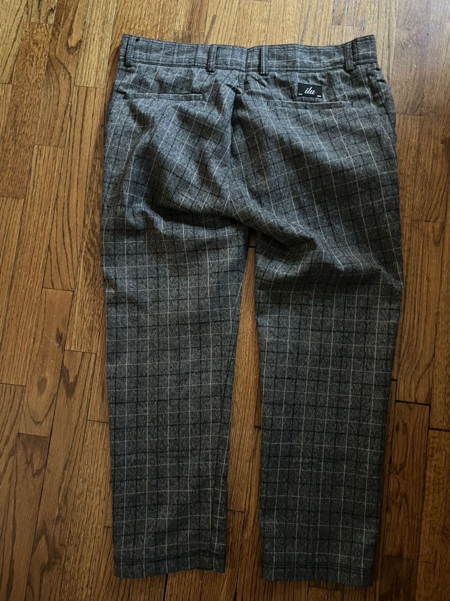 I Love Ugly I love ugly slim Kobe charcoal plaid size large men’s pants Size US 33 - 2 Thumbnail