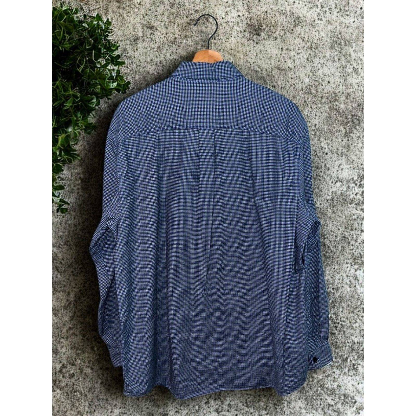 L.L. Bean LL Bean Sz Large Houndstooth Check Flannel Button Down Shirt Size US L / EU 52-54 / 3 - 7 Thumbnail