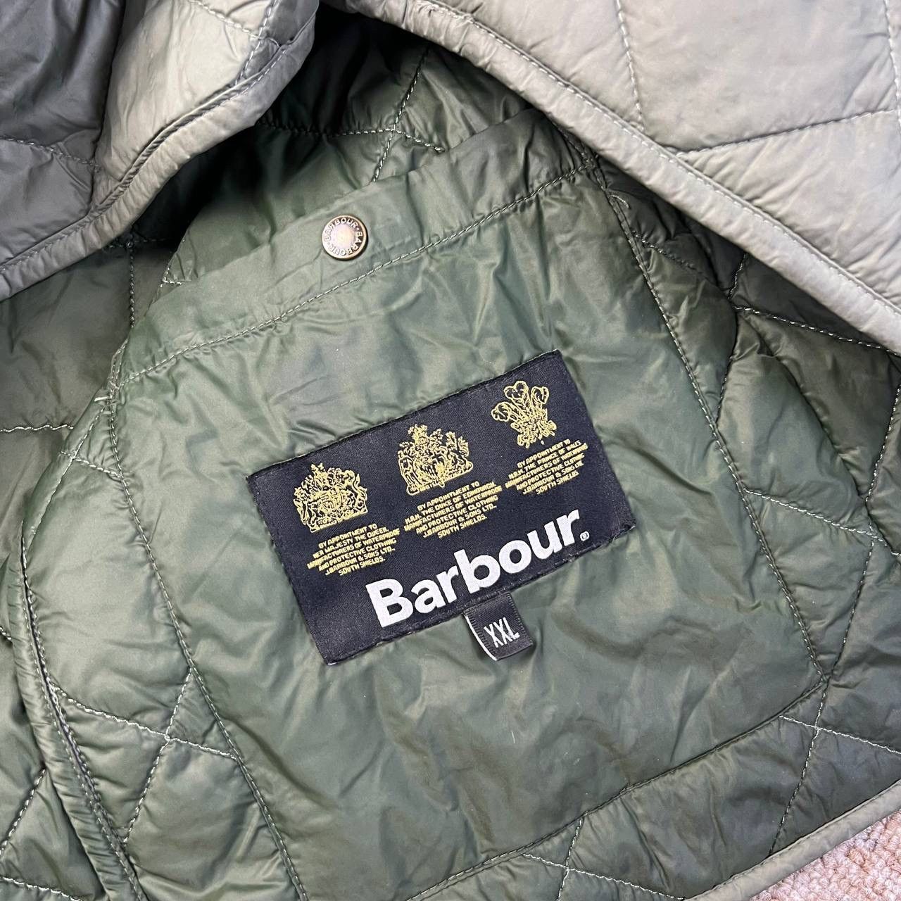 Barbour Barbour Mini Logo Vintage Y2K Quilted Button Up Vest Size US XXL / EU 58 / 5 - 8 Thumbnail