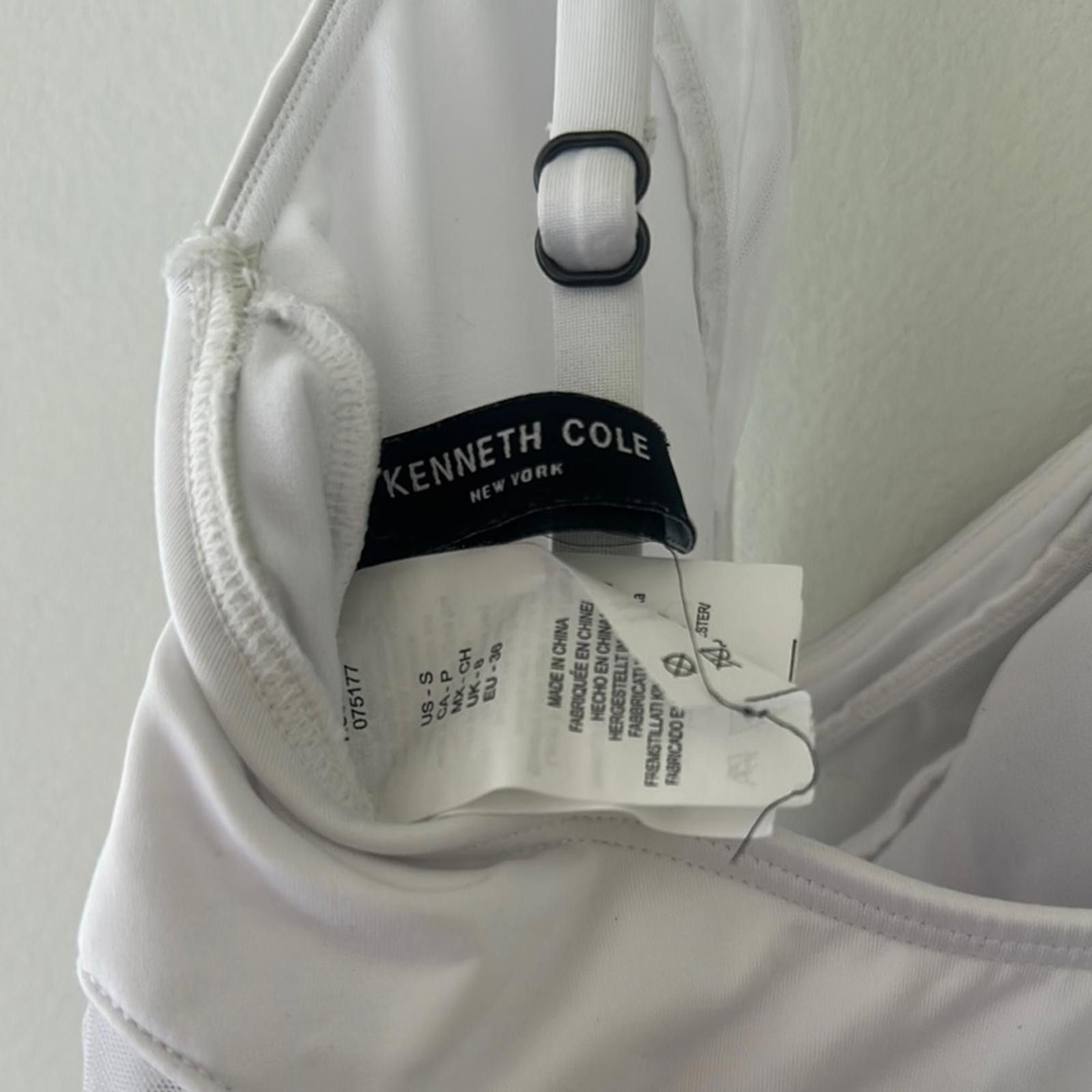 Kenneth Cole Kenneth Cole White One Piece Swimsuit Size ONE SIZE - 2 Thumbnail