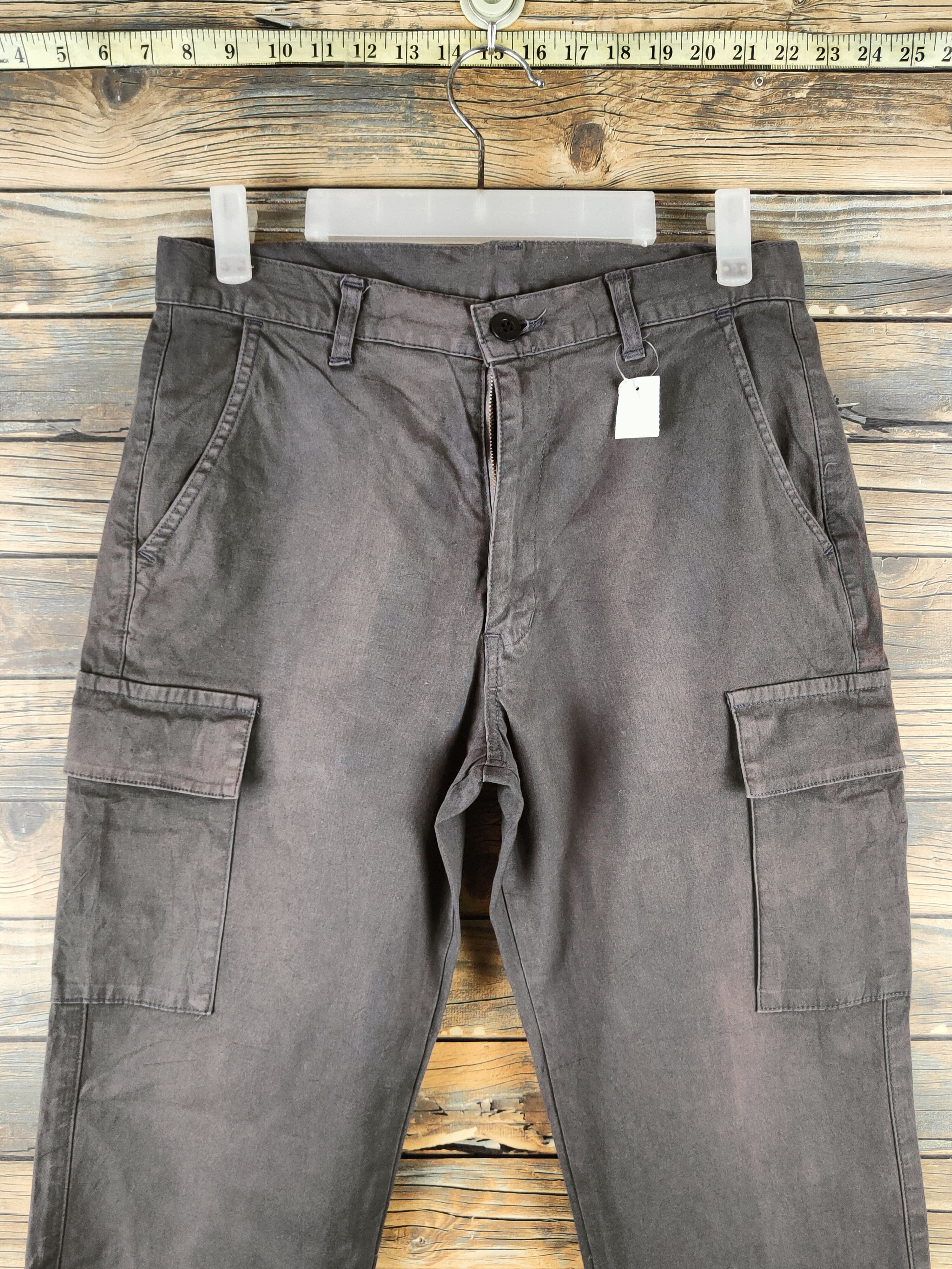 Global Work DL Global Work Brown Faded Multipocket Cargo Pants #46-418 Size US 30 / EU 46 - 2 Thumbnail