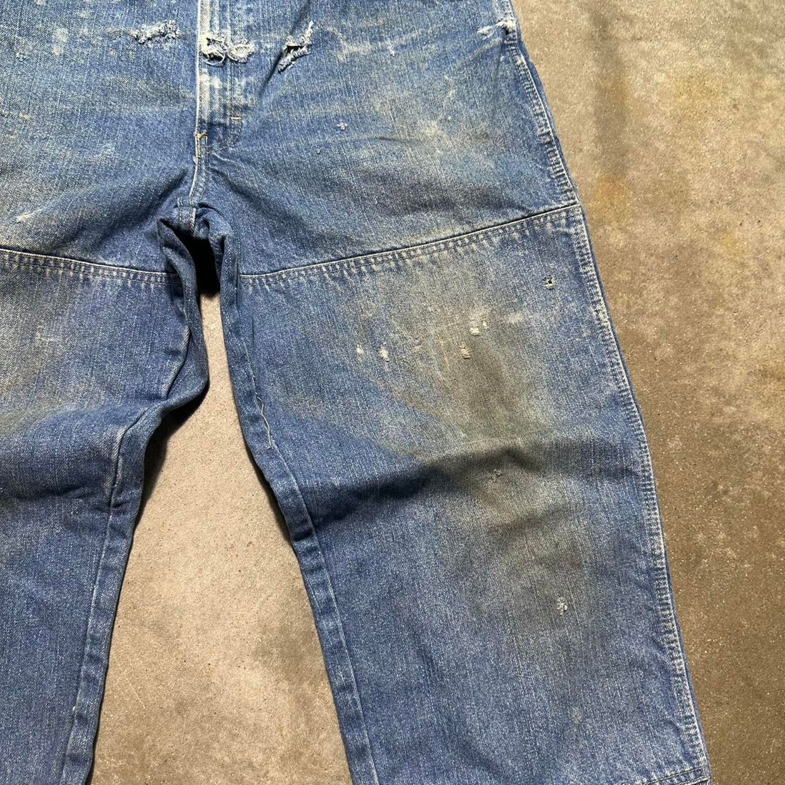Dickies Vintage Y2K Distressed Dickies Double Knees Carpenter Jeans Size US 38 / EU 54 - 5 Thumbnail