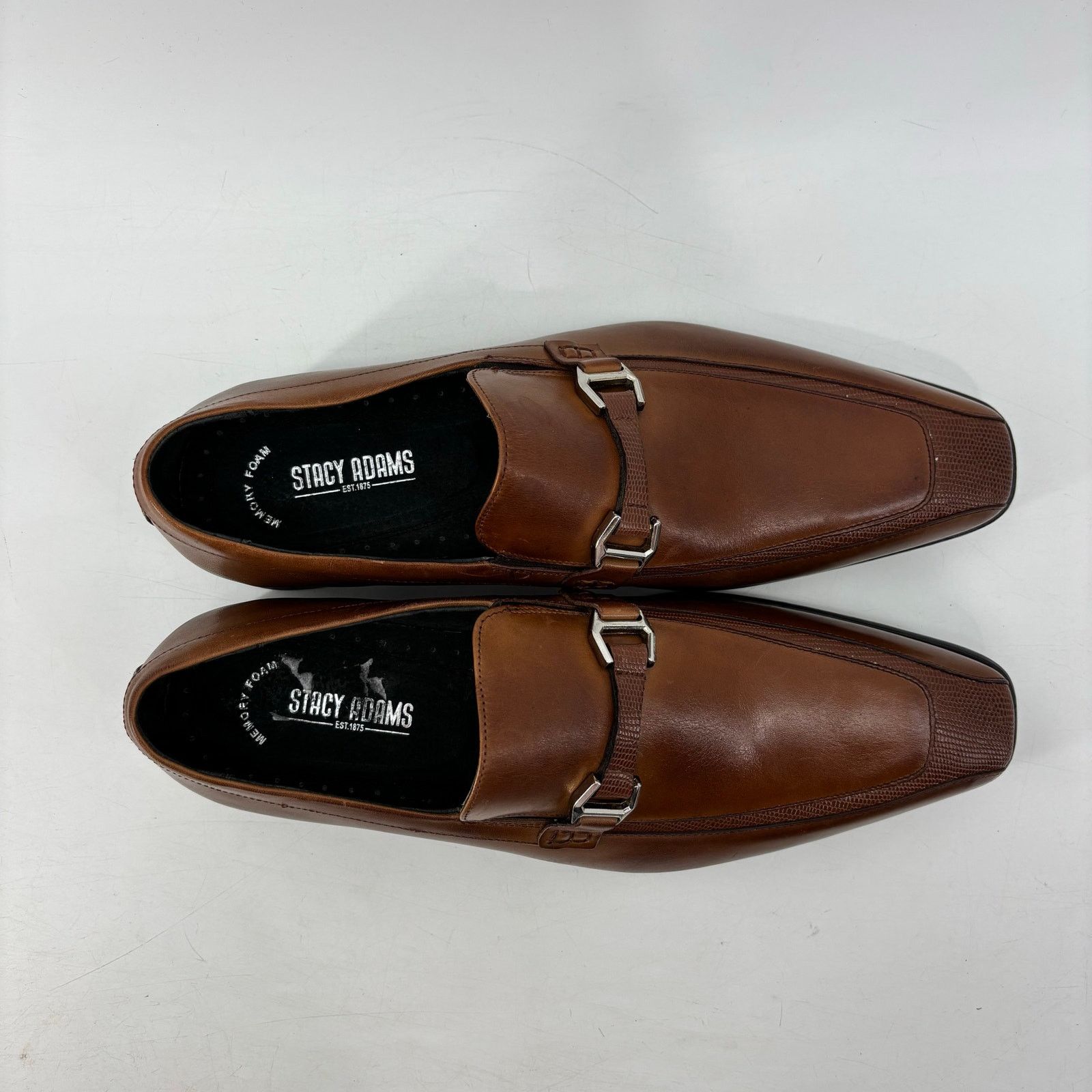 Stacy Adams Stacy Adams Mens Sz 10 Maxfield Slip On Loafer Brown Oxford Size US 10 / EU 43 - 6 Thumbnail