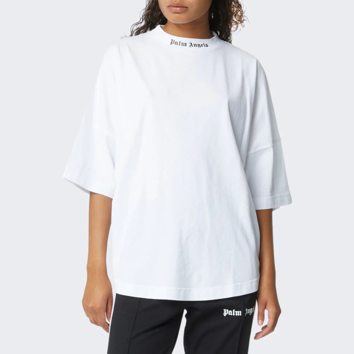 Palm Angels White Classic Back Logo Oversized T-shirt Size XS / US 0-2 / IT 36-38 - 3 Thumbnail