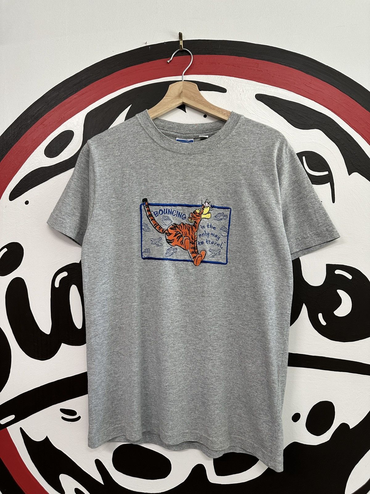 Disney × Vintage Vintage 90s Tigger Embroidered Graphic Tee Size US L / EU 52-54 / 3 - 1 Thumbnail