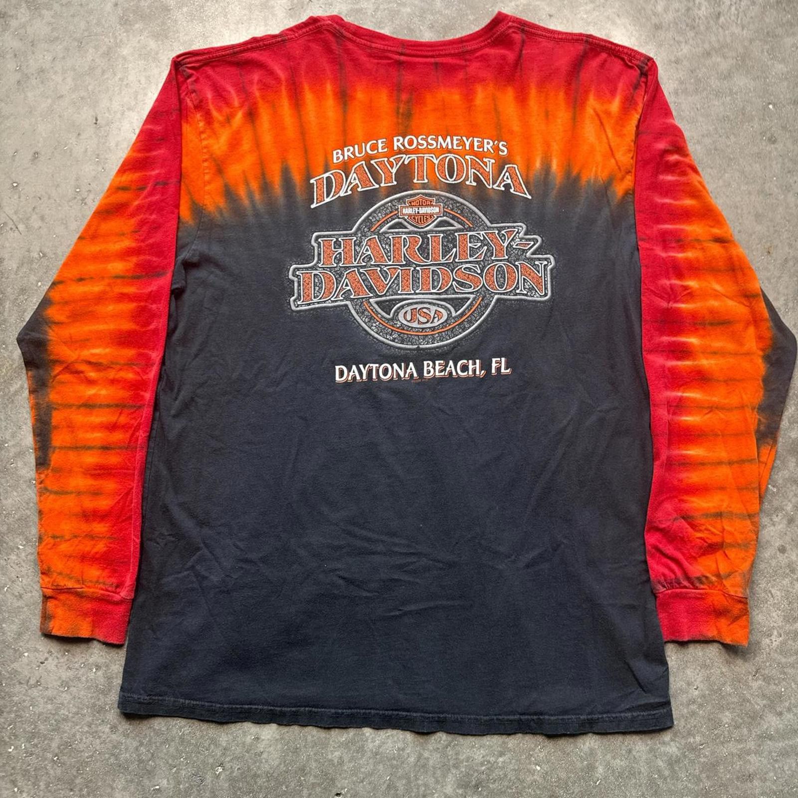 Harley Davidson Harley Davidson Tie Dye Long Sleeve Y2k 2008 T-Shirt Size US XL / EU 56 / 4 - 2 Thumbnail