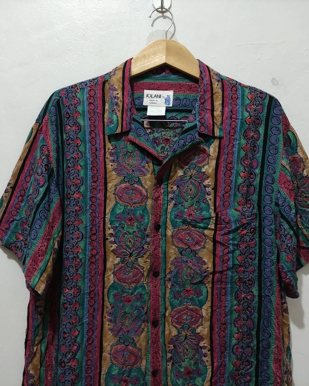 IOLANI Rare Vintage Iolani Rayon Paisley Floral Ethnic Size US M / EU 48-50 / 2 - 1 Thumbnail