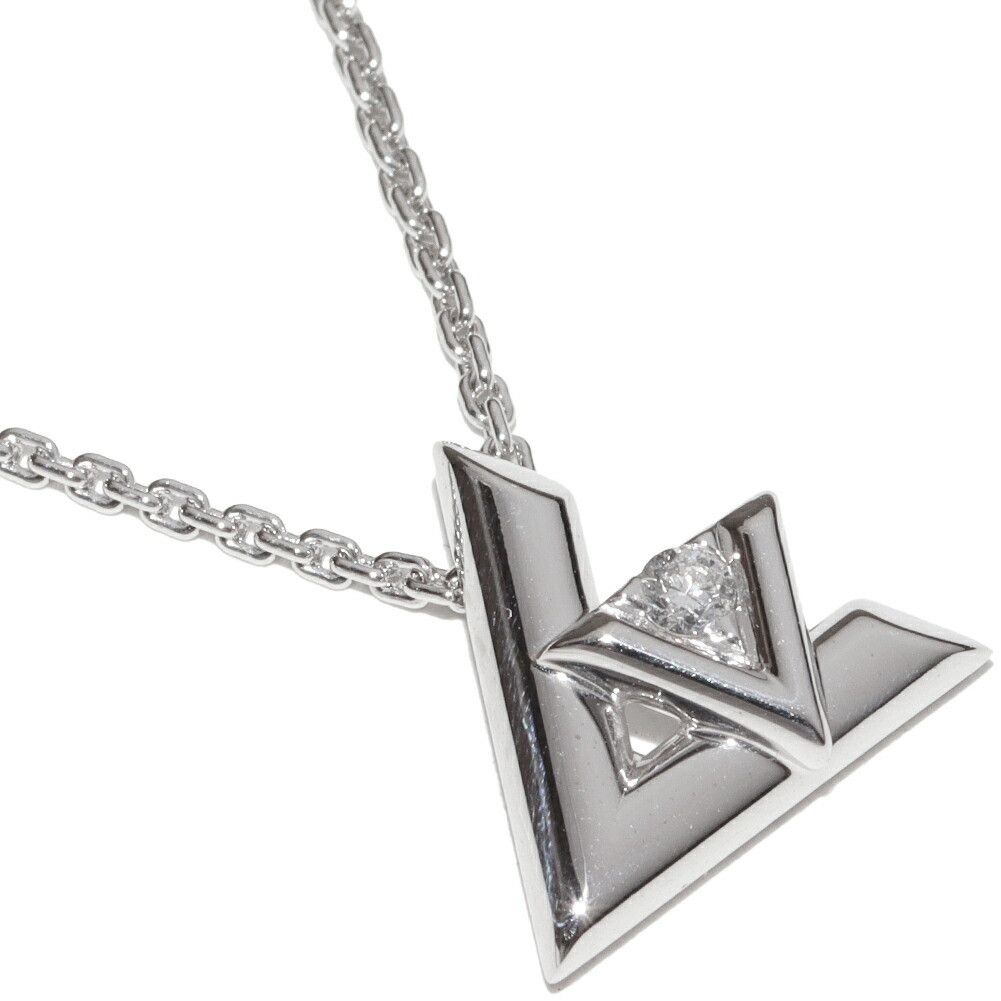 Louis Vuitton Louis Vuitton Louis Vuitton K18WG Volt One PM Pendant Necklace Q93806 Metal Necklace Q93806 Size ONE SIZE - 1 Thumbnail