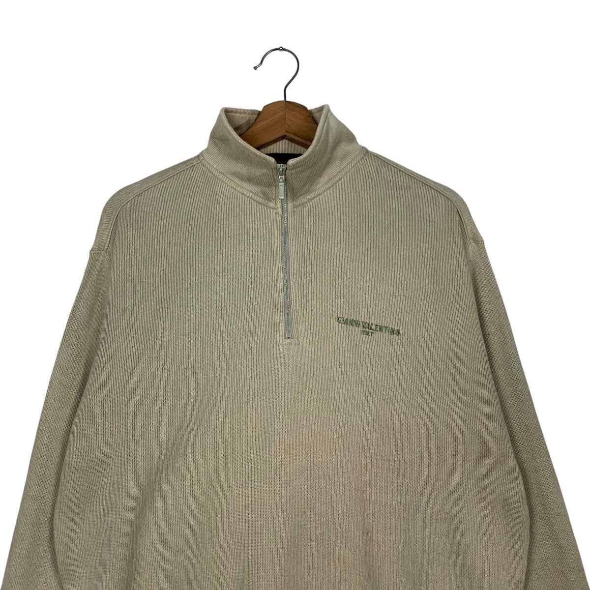 Gianni Valentino GIANNI VALENTINO Half Zip Turtleneck Sweatshirt #2404-C108 Size US M / EU 48-50 / 2 - 2 Thumbnail