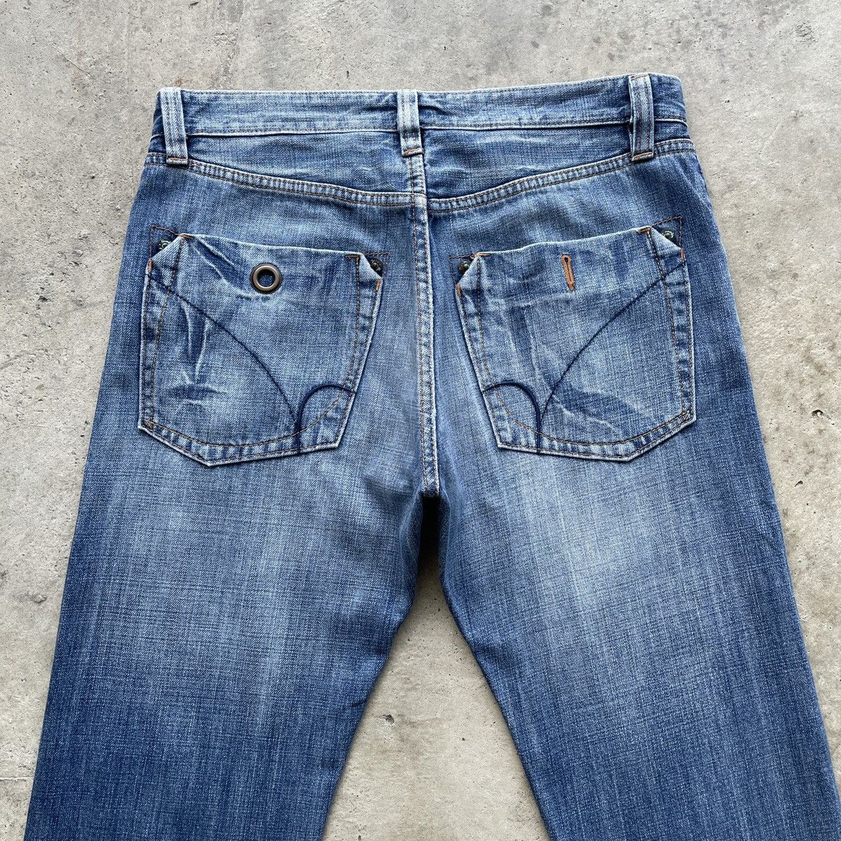 Japanese Brand W32💥 Vintage Back Number Japan Distressed Faded Jeans Pants Size US 32 / EU 48 - 9 Thumbnail