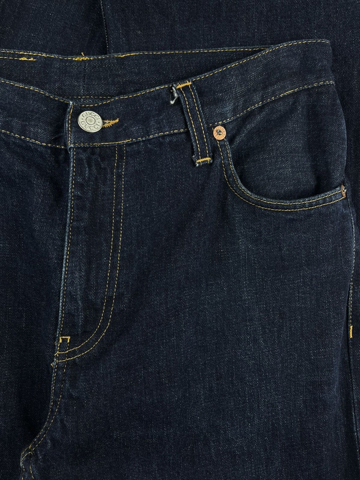 Gucci Gucci Tom Ford Straight Leg Dark Indigo Denim Jeans Size US 28 / EU 44 - 3 Thumbnail