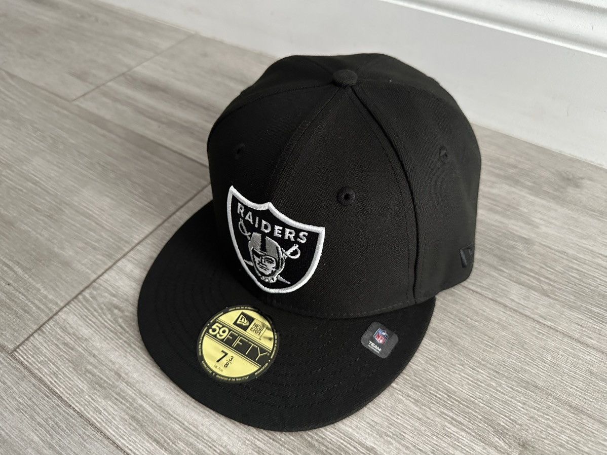 Hat Club × NFL × New Era Las Vegas Raiders Hat Club New Era Black Red Fitted Sz 7 3/8 Size ONE SIZE - 5 Thumbnail