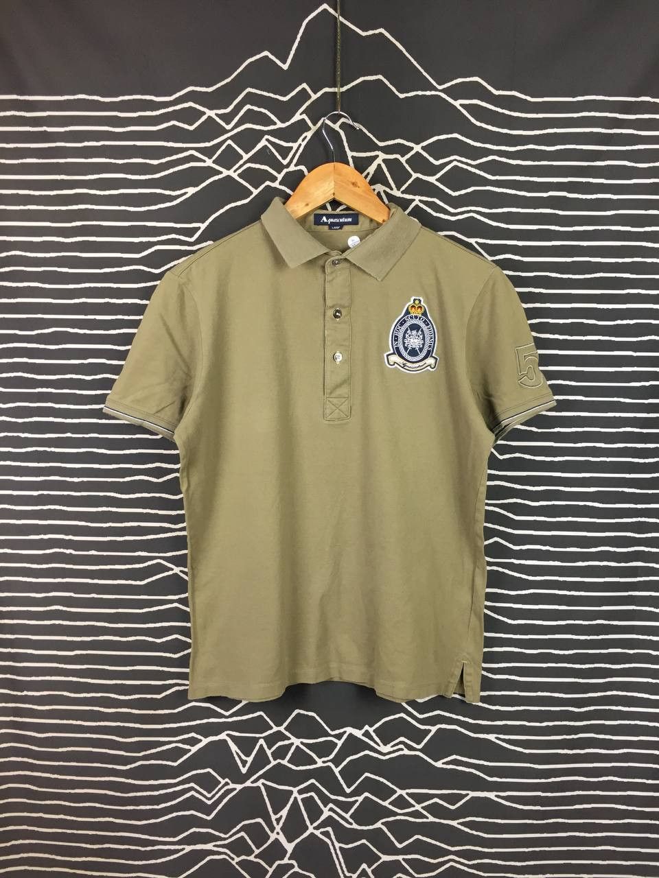 Aquascutum Aquascutum Crest Badge Luxury British Polo Shirt Size US M / EU 48-50 / 2 - 2 Thumbnail