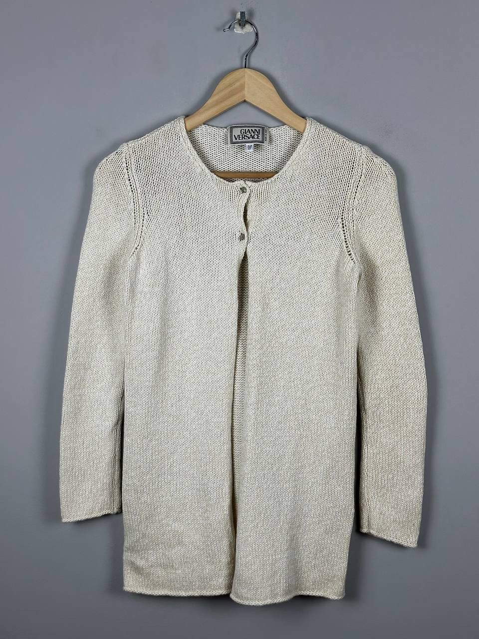 Versace Luxury Gianni Versace Vintage Silk Cardigan Silver Medusa Size XS / US 0-2 / IT 36-38 - 3 Thumbnail