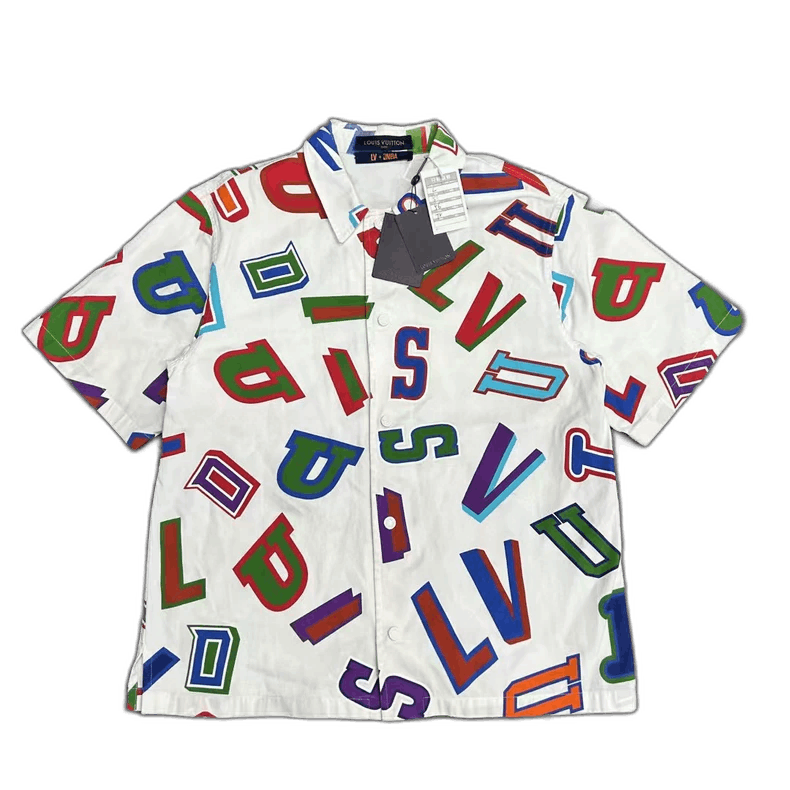 Louis Vuitton Louis Vuitton NBA Logo Short Sleeve Shirt-2506 Size US L / EU 52-54 / 3 - 1 Thumbnail