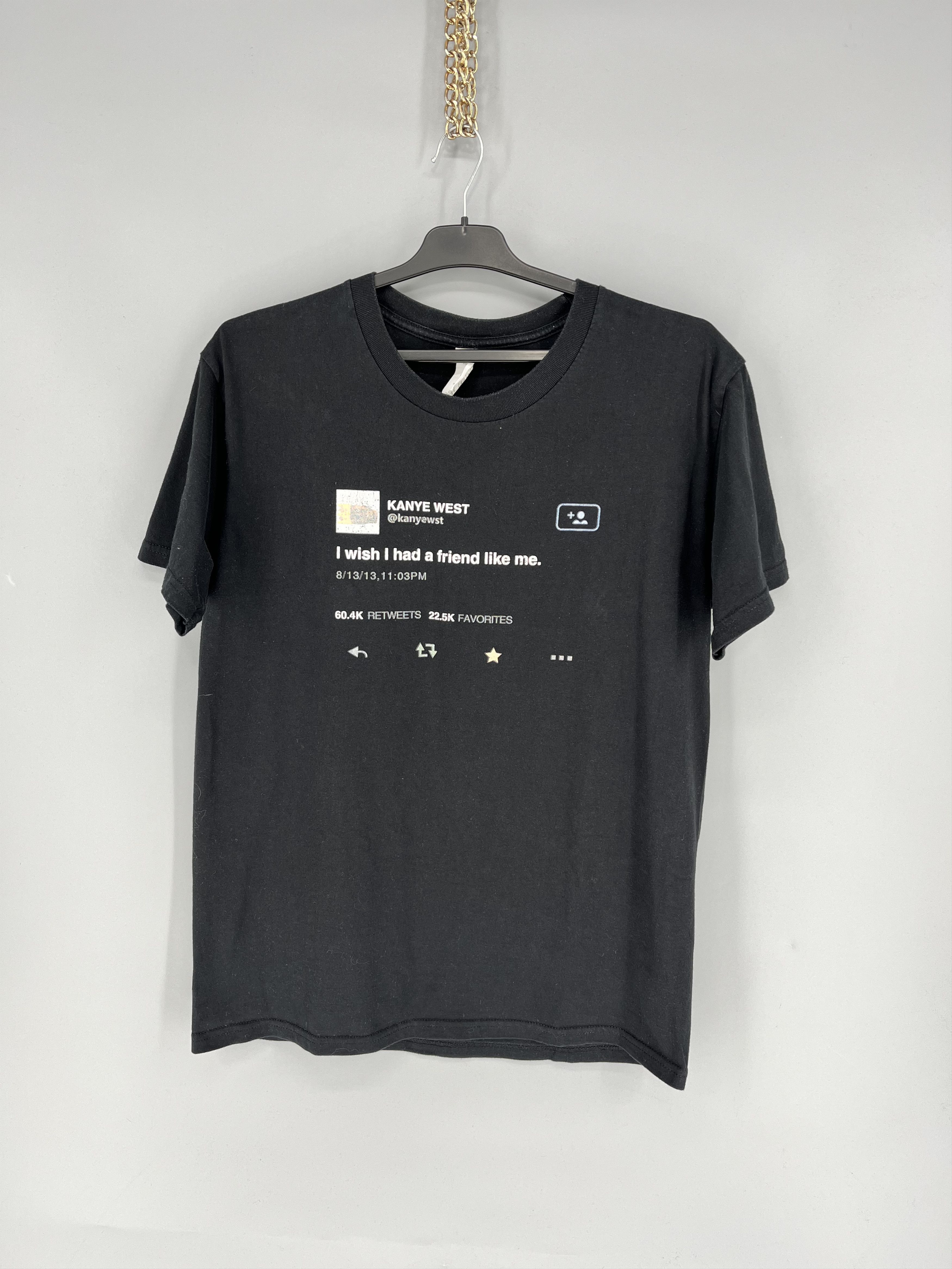 Band Tees Y2K "I Wish I had A Friend Like Me" Kanye West Tweet Size US L / EU 52-54 / 3 - 1 Thumbnail