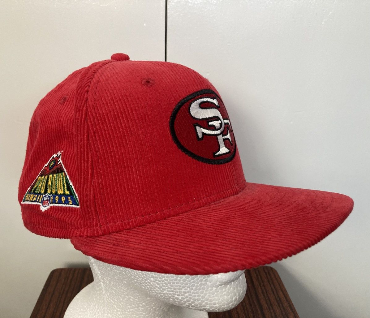 NFL × New Era SAN FRANCISCO 49ERS NEW ERA CORDUROY HAT CAP 1995 PRO BOWL Size ONE SIZE - 3 Thumbnail