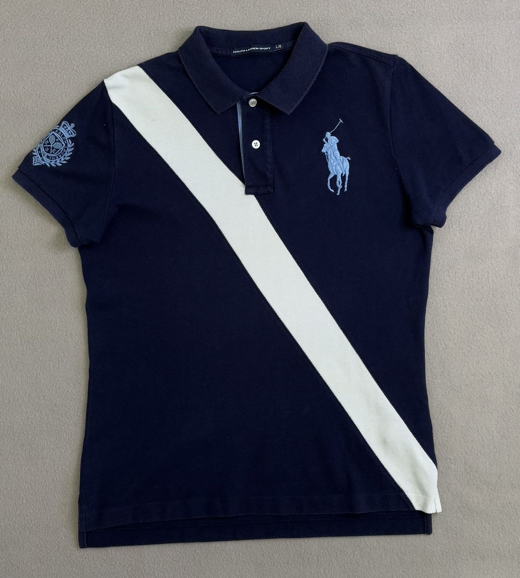 Ralph Lauren × Ralph Lauren Sport Ralph Lauren Sport navy blue Polo Big Pony Size. L Size L / US 10 / IT 46 - 5 Thumbnail