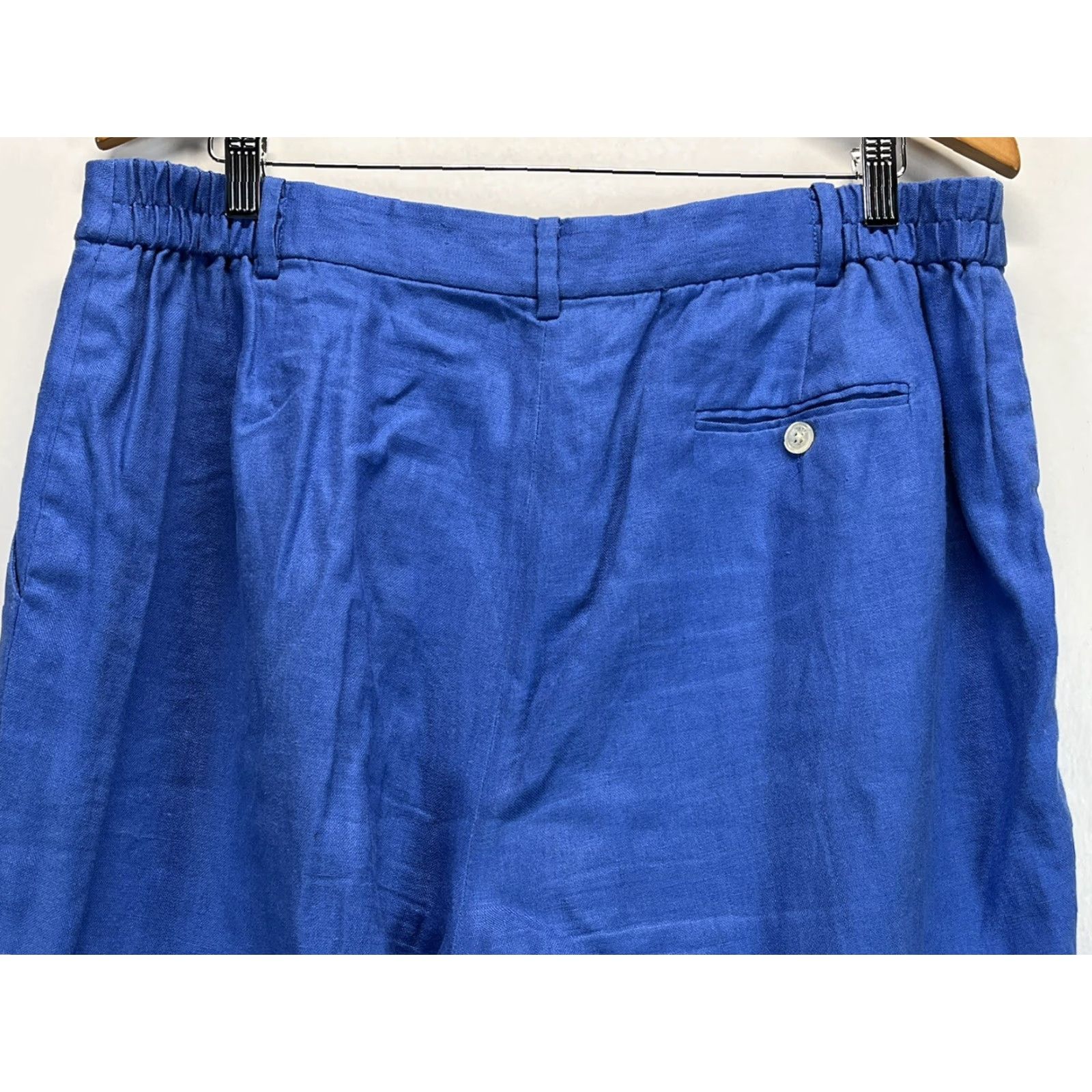 Ralph Lauren Womens Lauren Ralph Lauren LRL Linen Pants Sz 35 X 29 GUC Lined Elastic Sides Size 24" / US 00 / IT 34 - 4 Thumbnail
