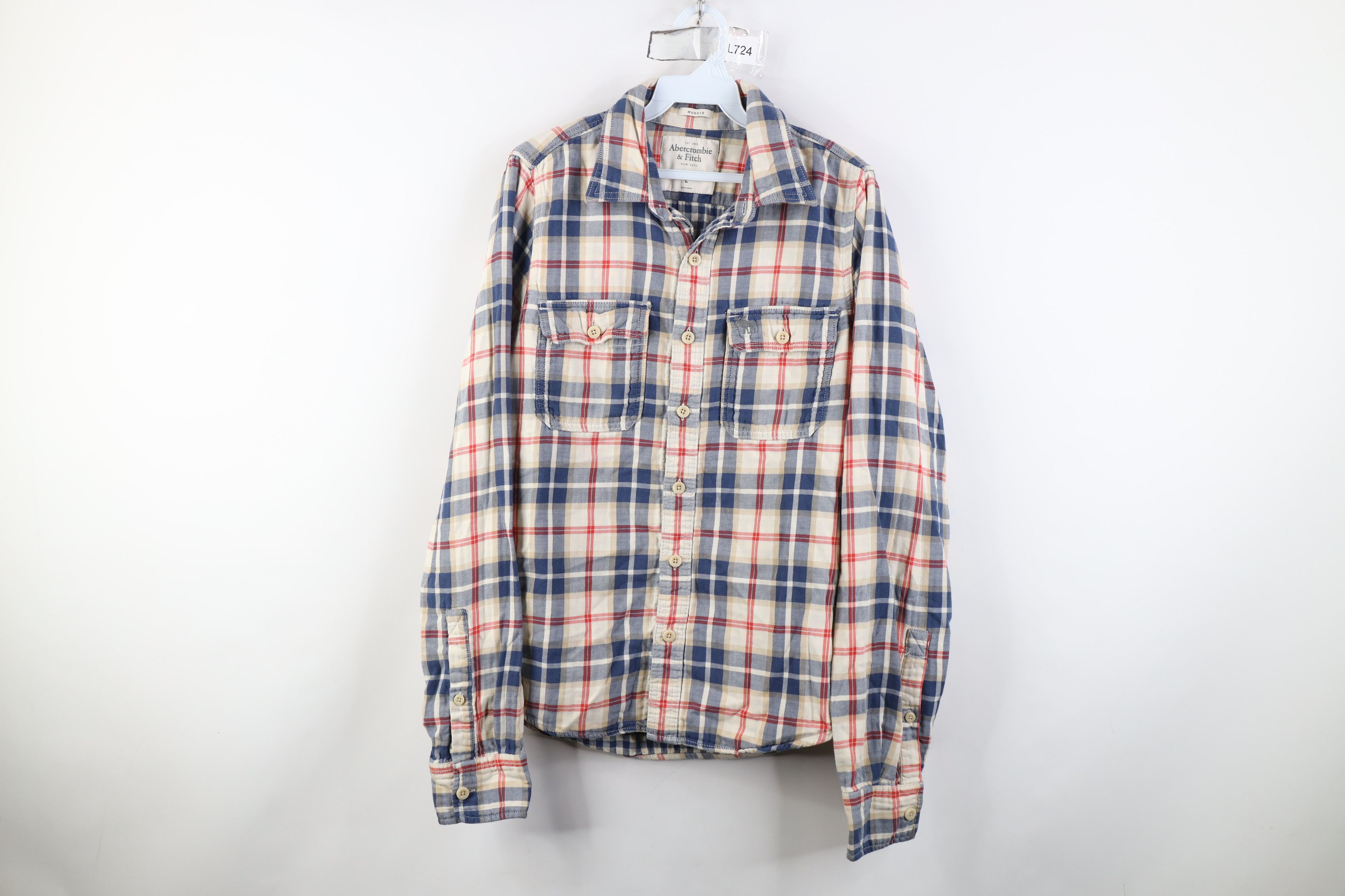 Abercrombie & Fitch Vintage 90s Y2K Abercrombie & Fitch Button Shirt Plaid Size US L / EU 52-54 / 3 - 1 Thumbnail