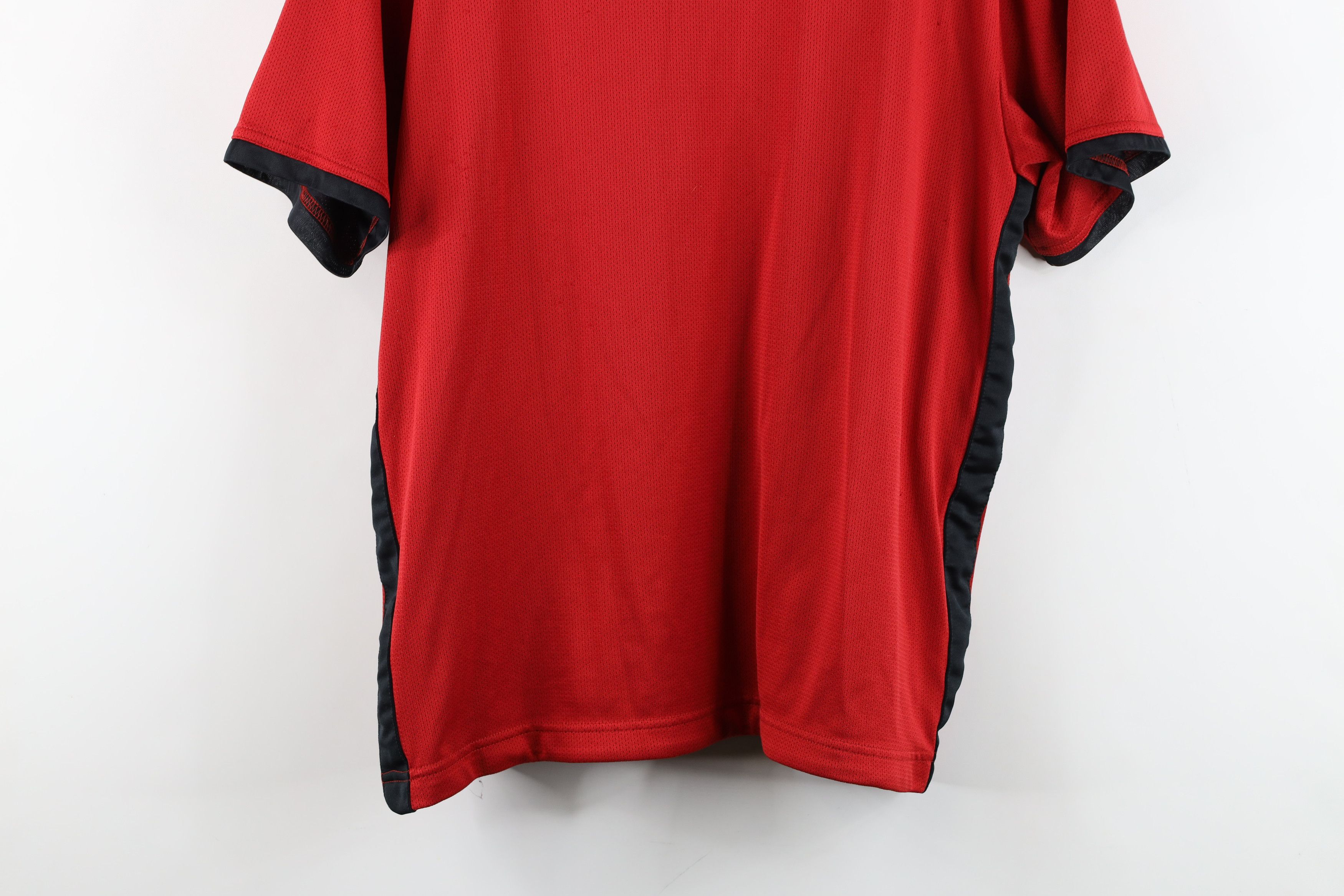 Nike × Vintage Vintage 90s Y2K Nike Mini Swoosh Spell Out Mesh T-Shirt Size US L / EU 52-54 / 3 - 13 Thumbnail