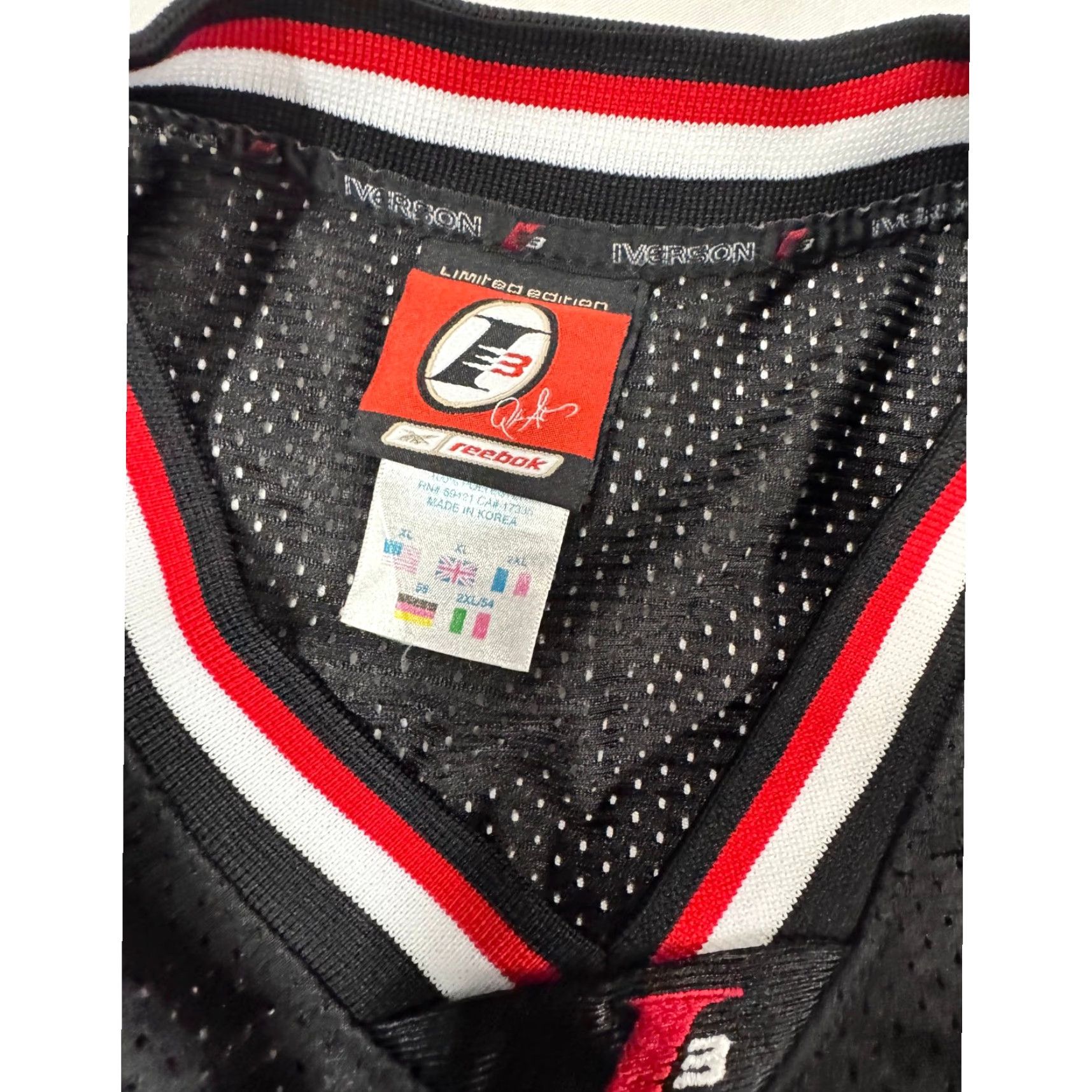 Reebok VINTAGE Reebok Jersey XL The Answer Allen Iverson I3 AI Limited Edition Hip Hop Y2K shirt Mens Size US XL / EU 56 / 4 - 5 Thumbnail
