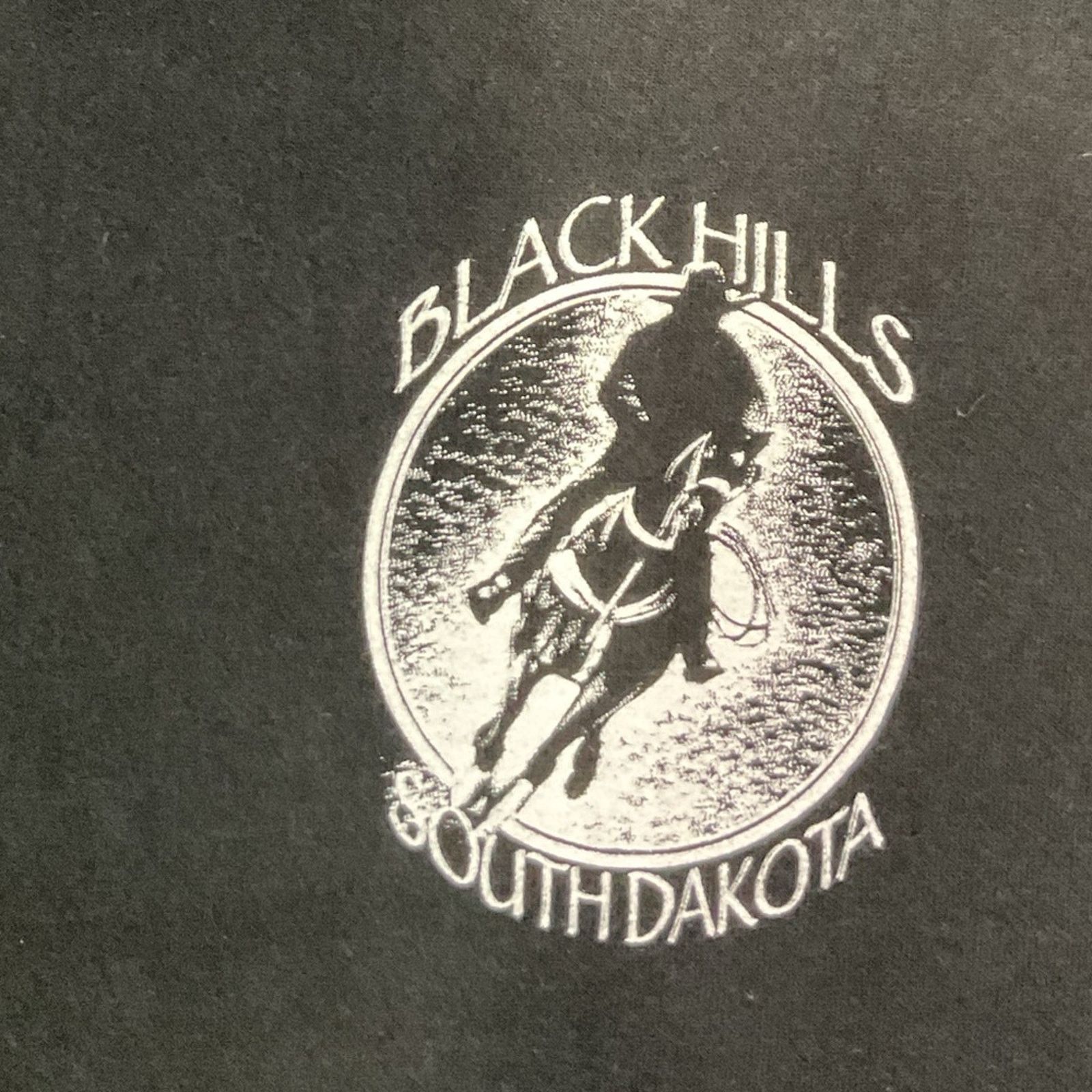 Fruit Of The Loom 1990s Black Hills "South Dakota" American Spirit T-Shirt Size US XL / EU 56 / 4 - 5 Thumbnail
