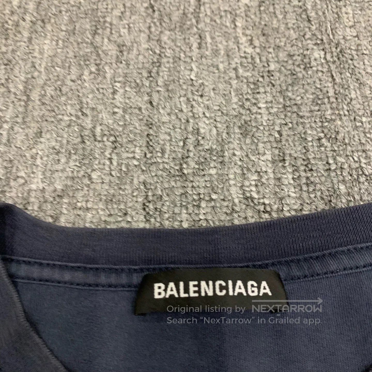 Balenciaga Balenciaga Navy Coke Print T-shirt. Size US XL / EU 56 / 4 - 6 Thumbnail