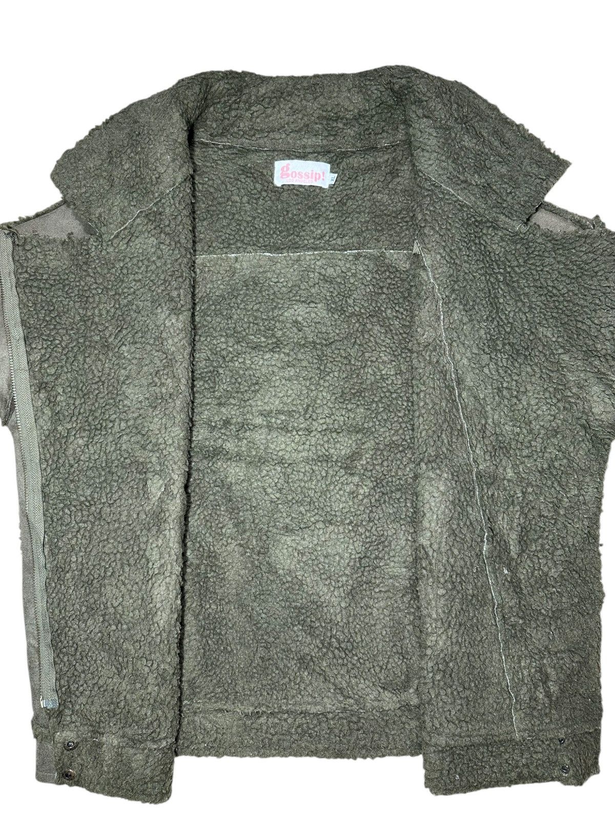 Japanese Brand Gossip ! fleece sherpa jacket Size L / US 10 / IT 46 - 3 Thumbnail